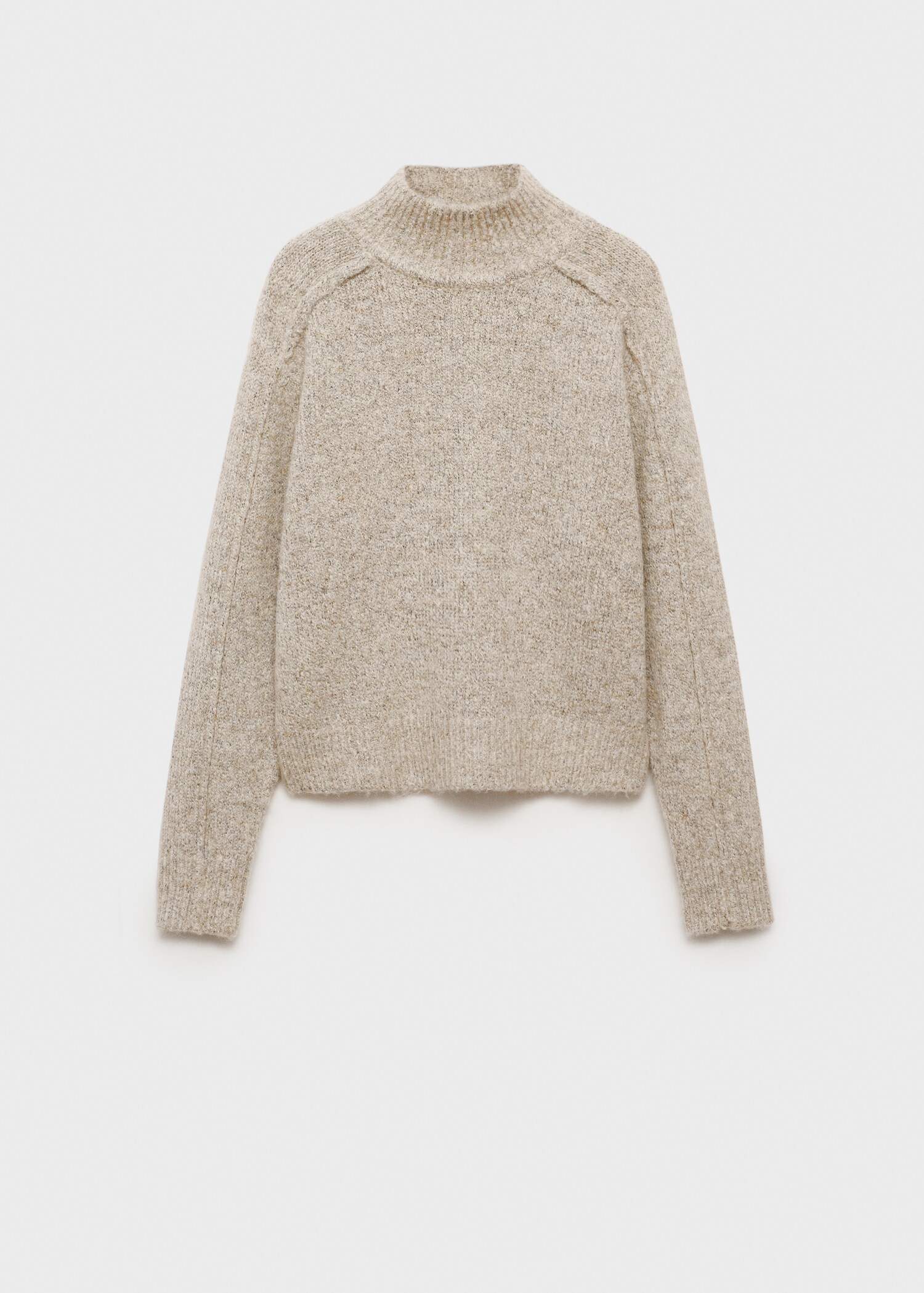 Knitted sweater with perkins neck - Article without model