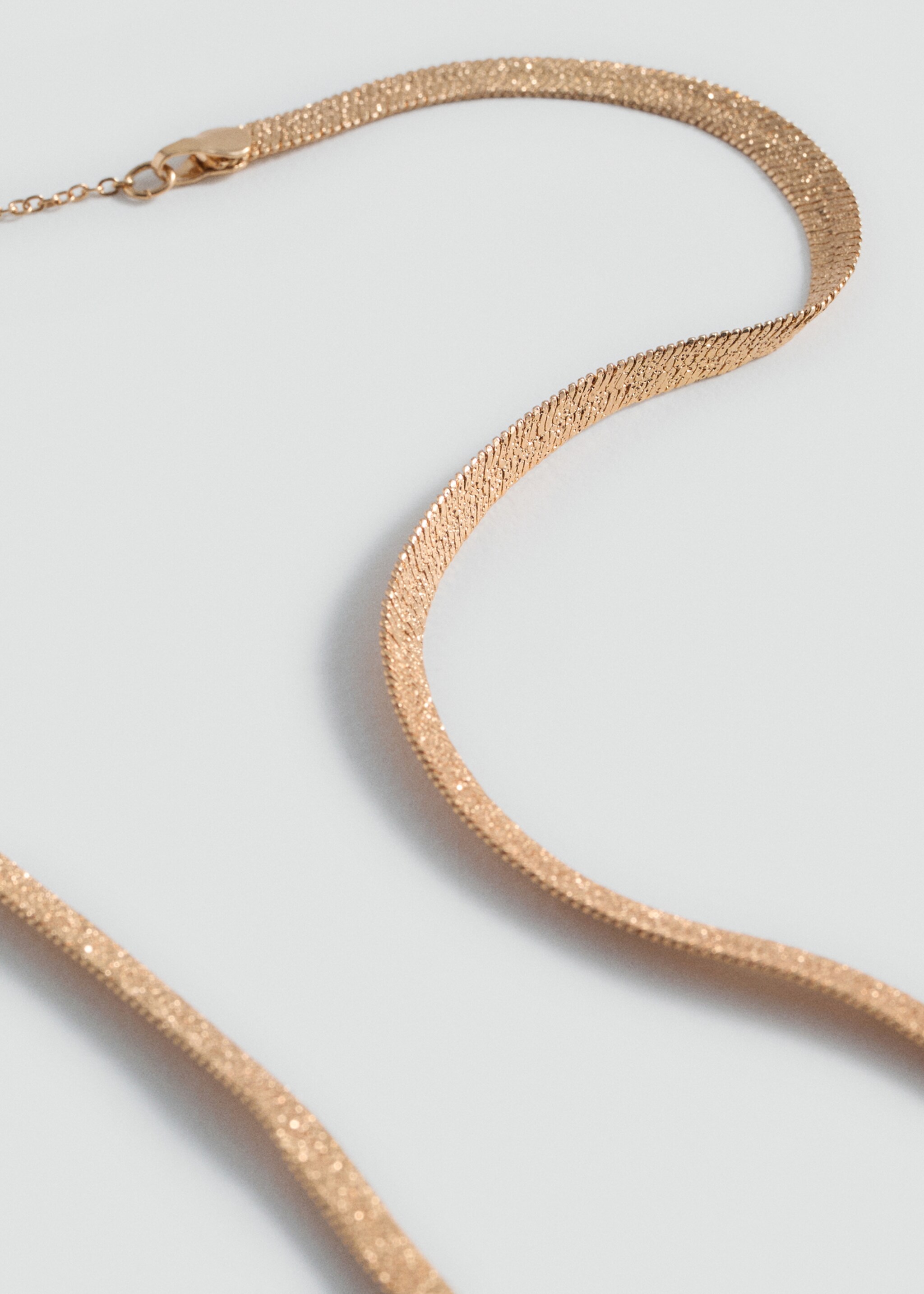 Snake chain necklace - Medium plane, Gold. Ref: 87013286-00.