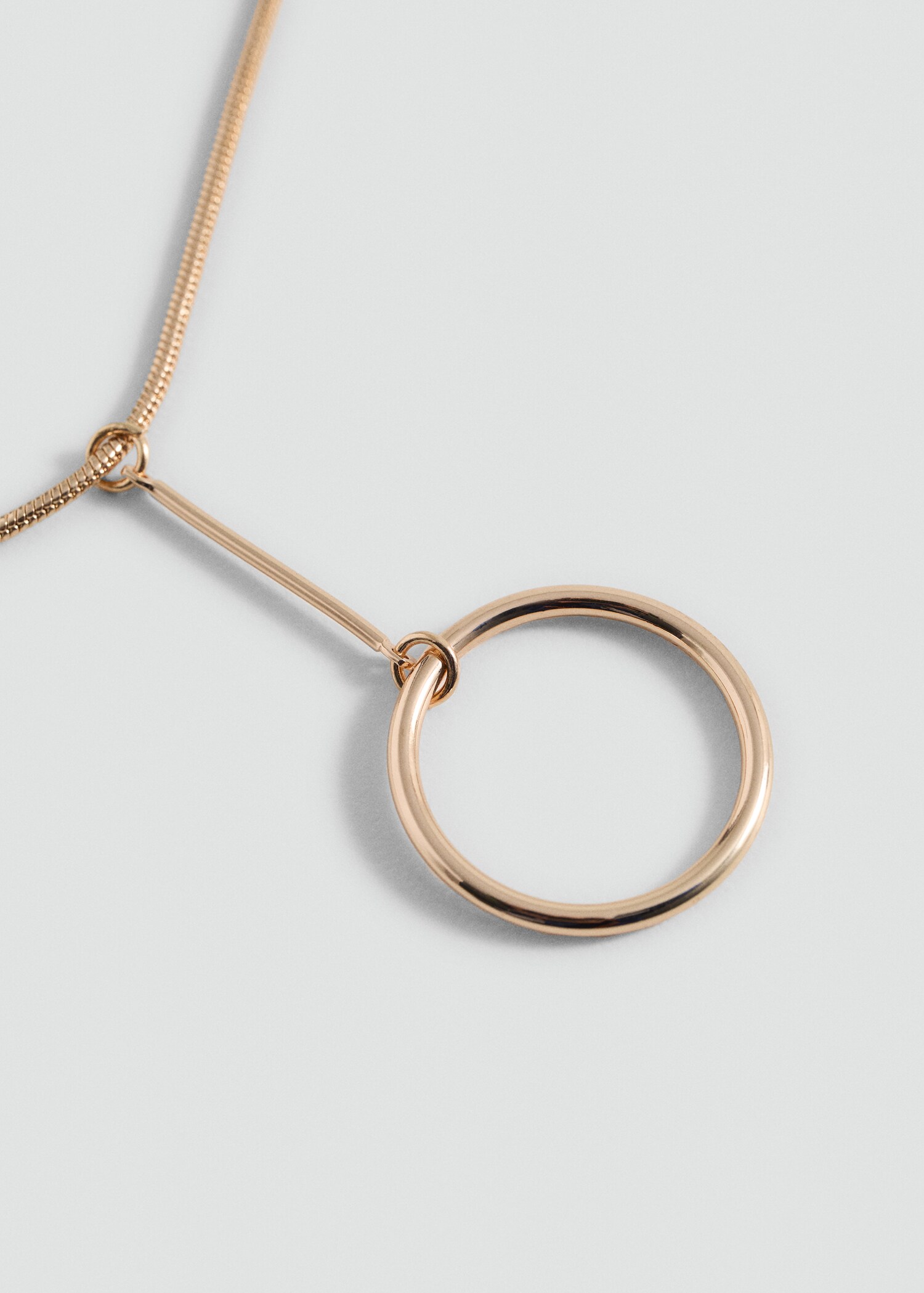 Drop necklace with sphere - Medium plane