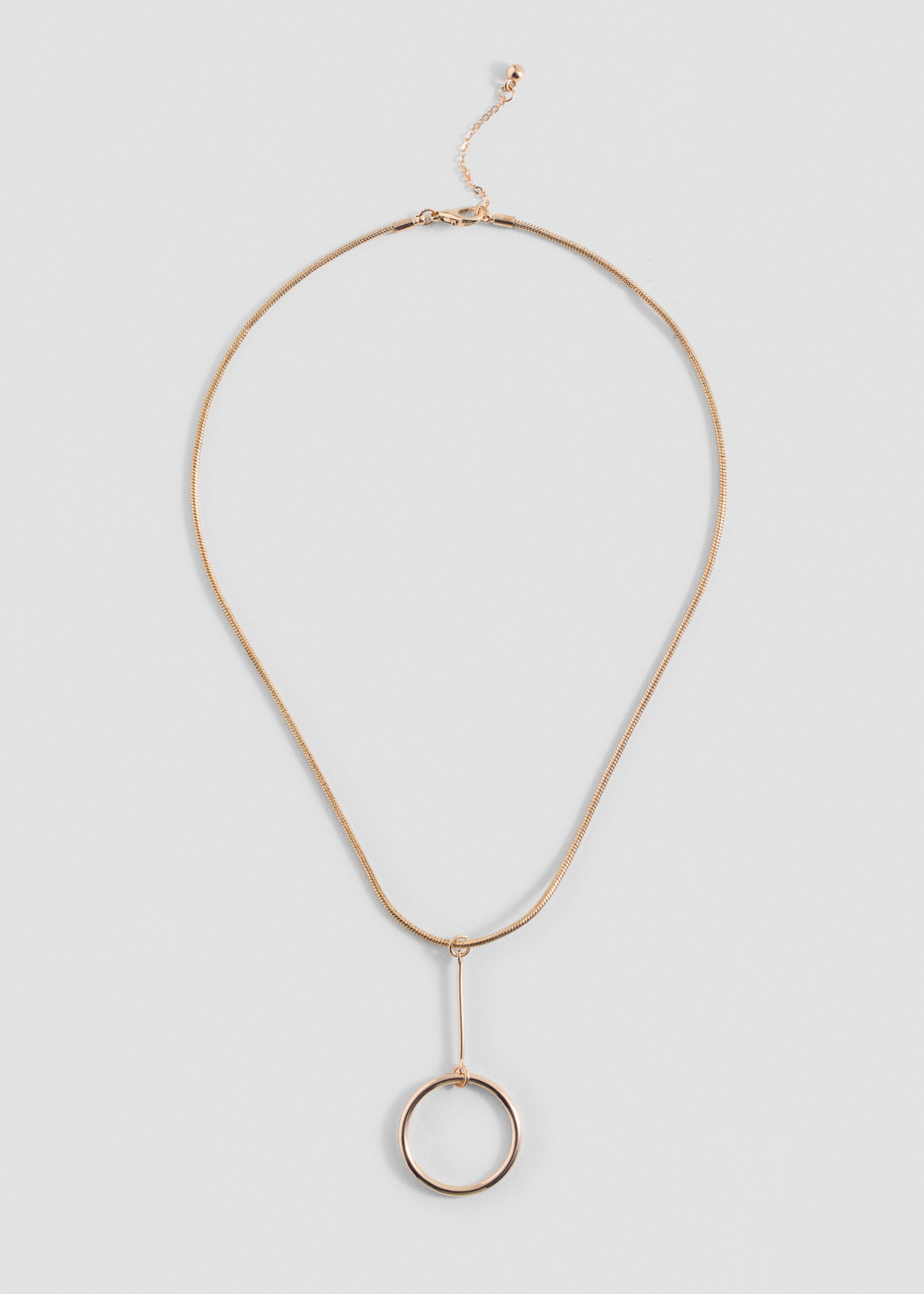 Drop necklace with sphere - Article without model, Gold. Ref: 87013287-00.