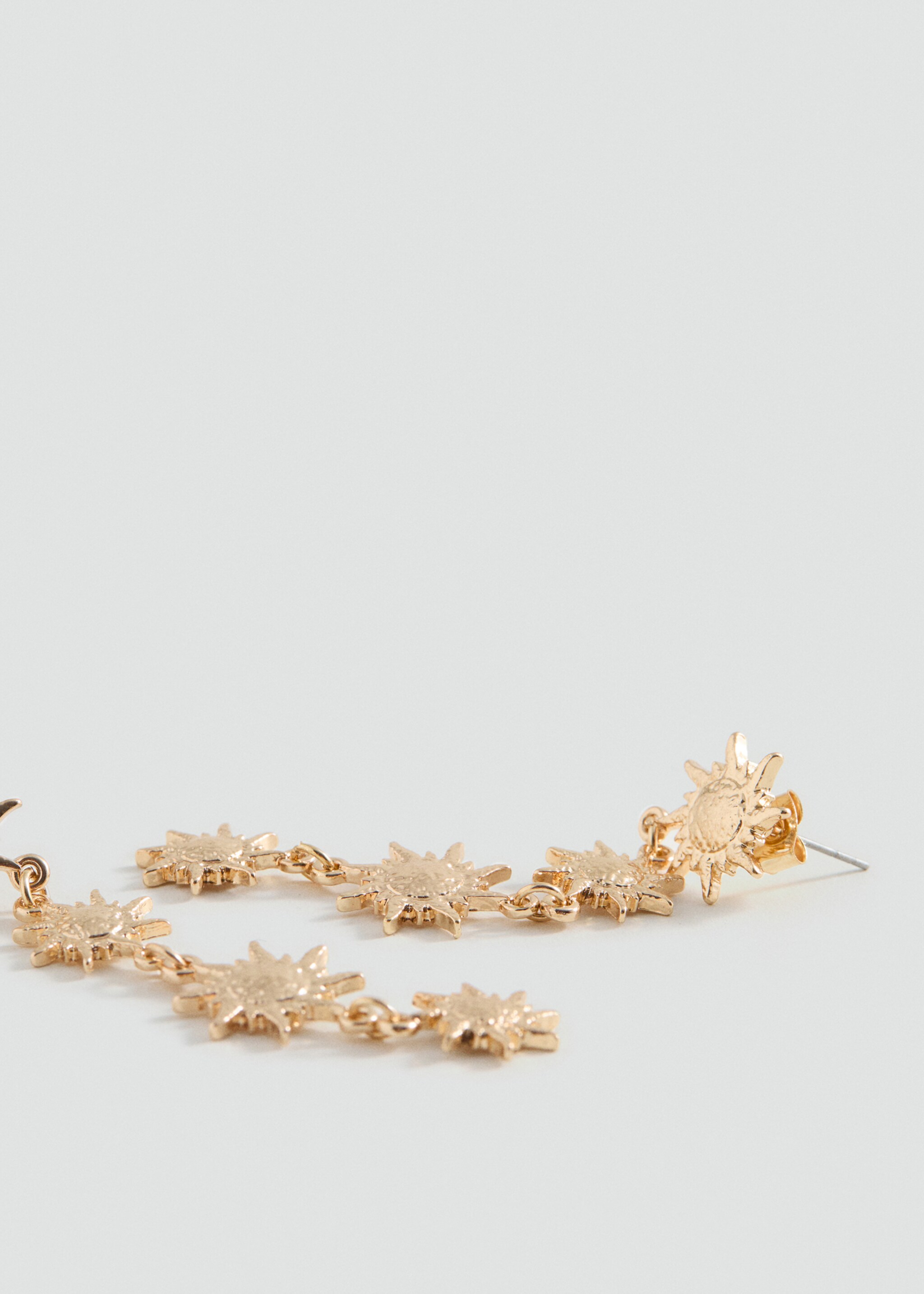 Long sun earrings - Medium plane, Gold. Ref: 87013290-00.