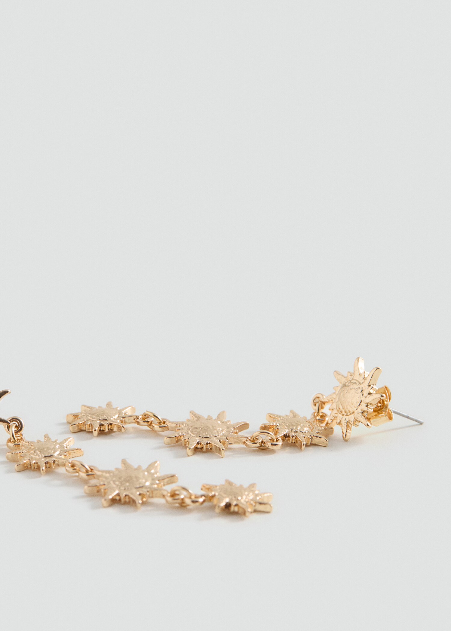 Long sun earrings - Medium plane