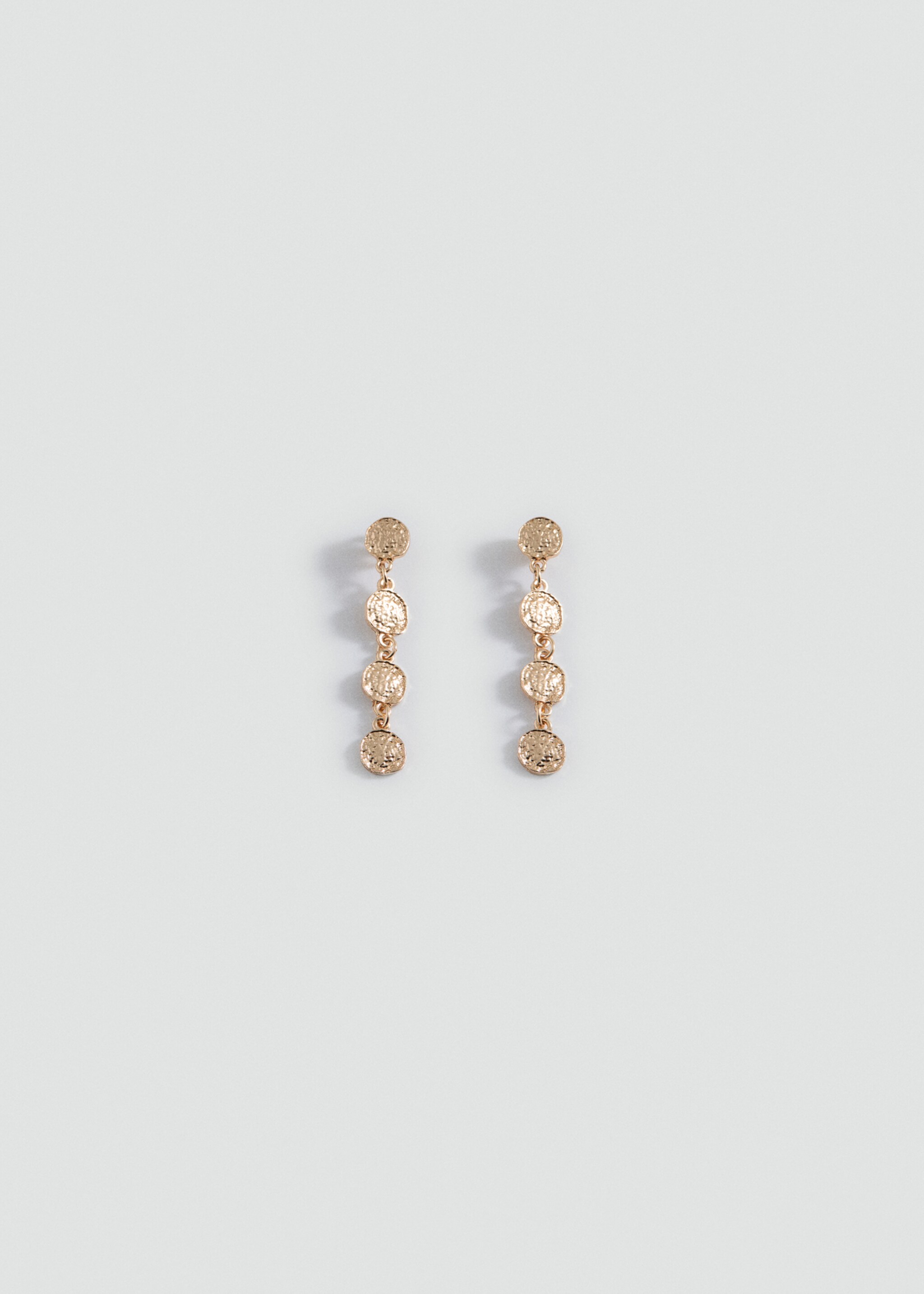 Lange Münz-Ohrringe - Artikel ohne Model, Gold. Ref: 87013295-00.