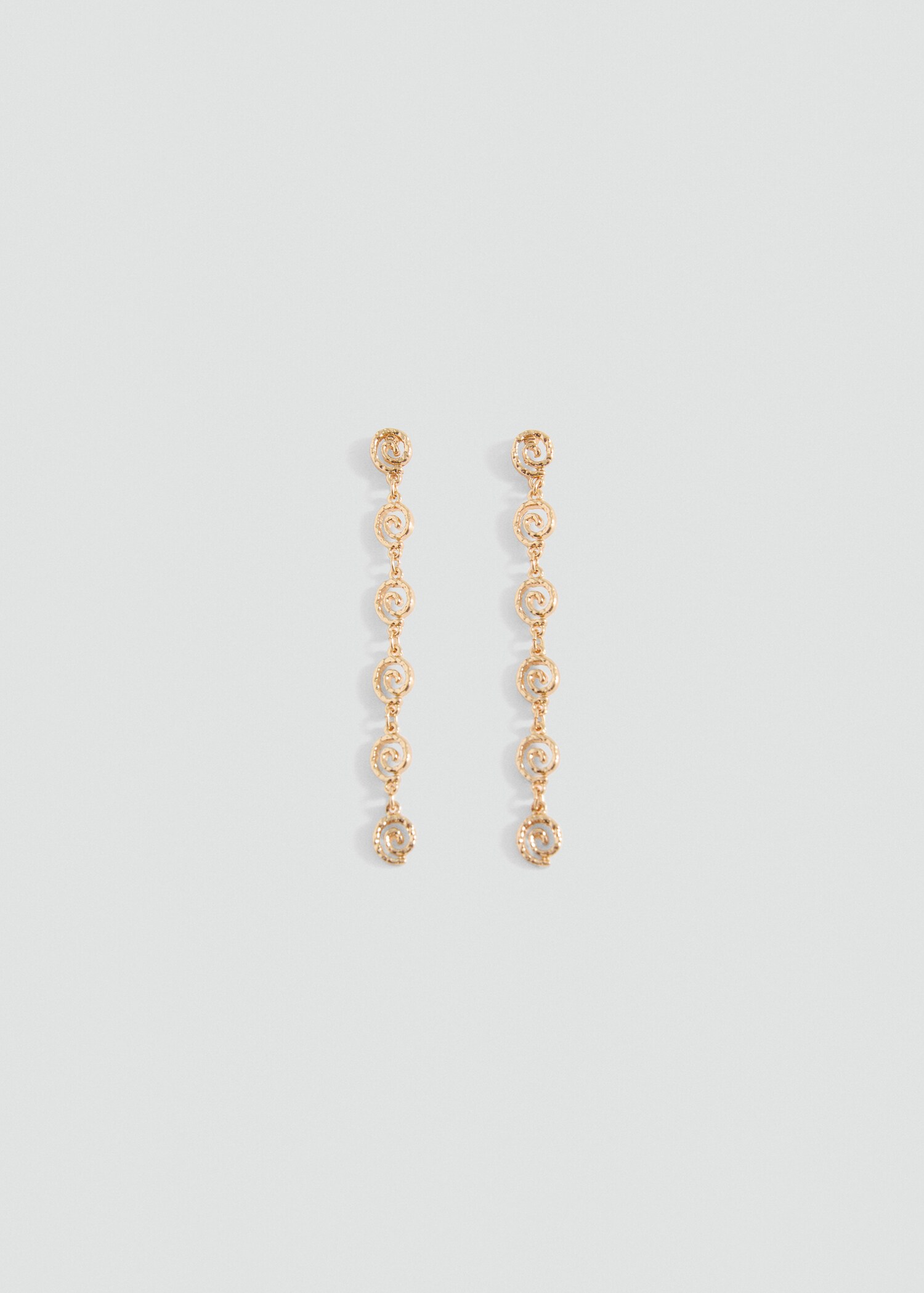 Long spiral earrings - Article without model