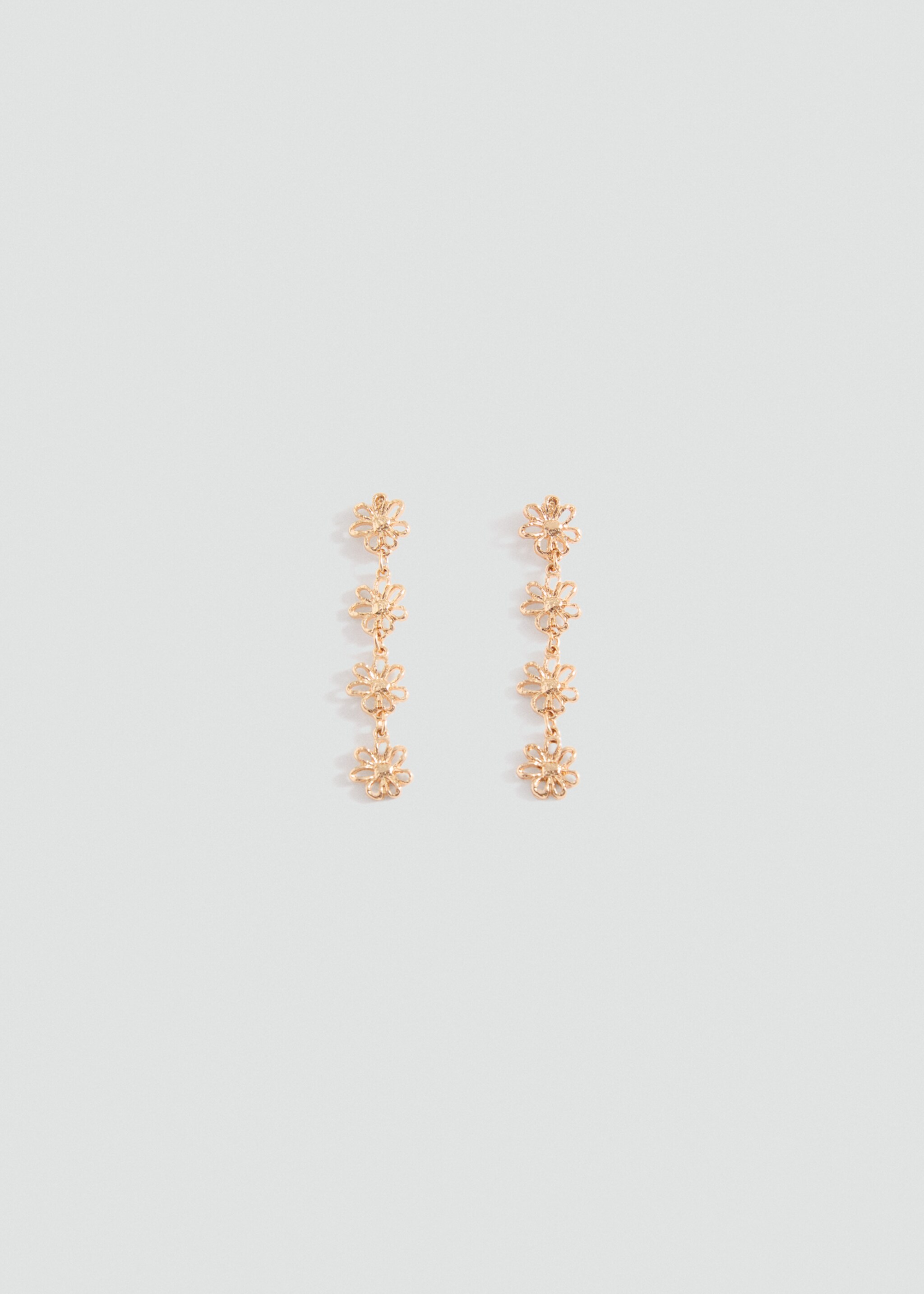 Long star earrings - Article without model, Gold. Ref: 87013302-00.