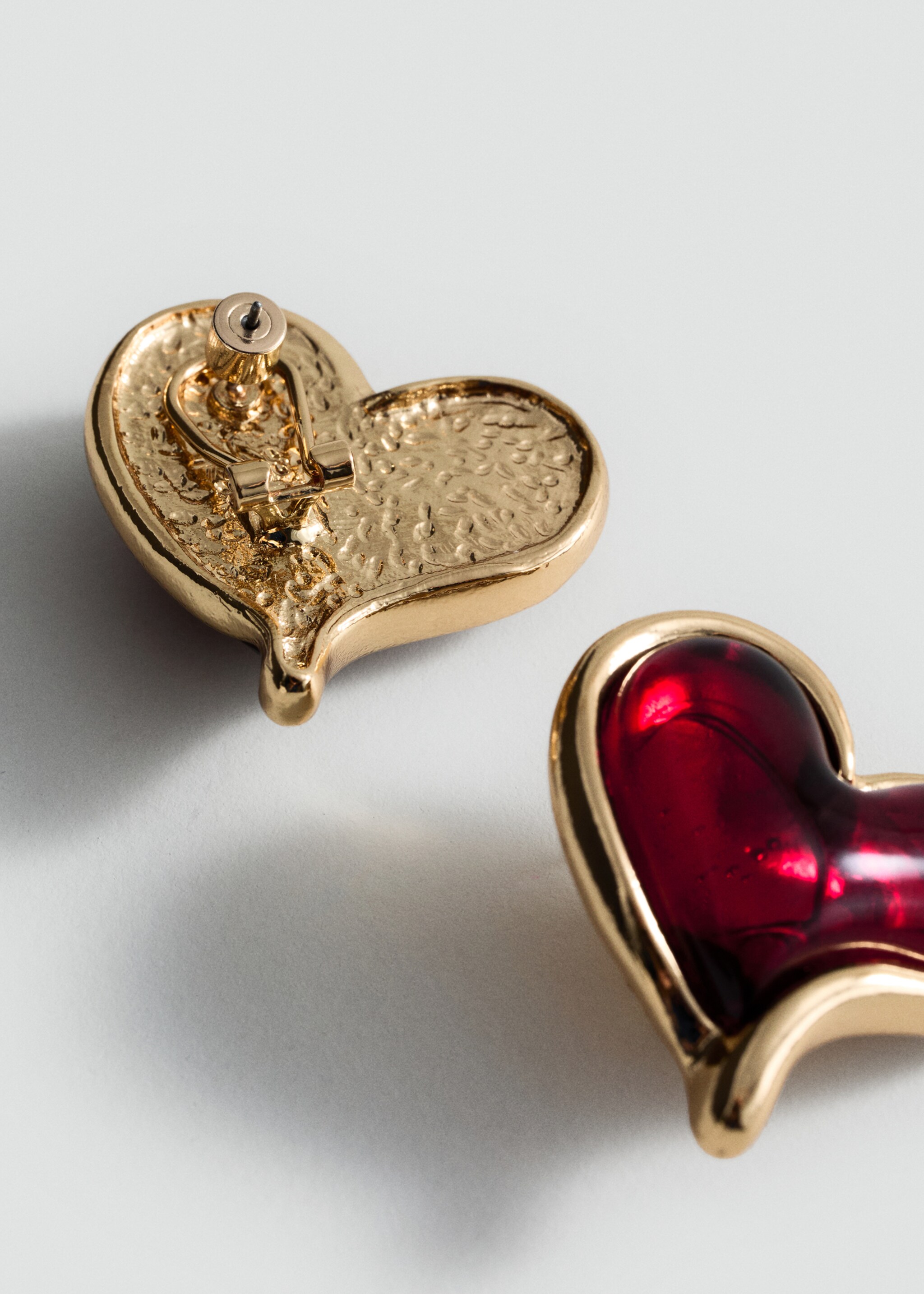 Hartvormige oorbeel van hars - Middenvlak, Goud. Ref: 87013312-00.