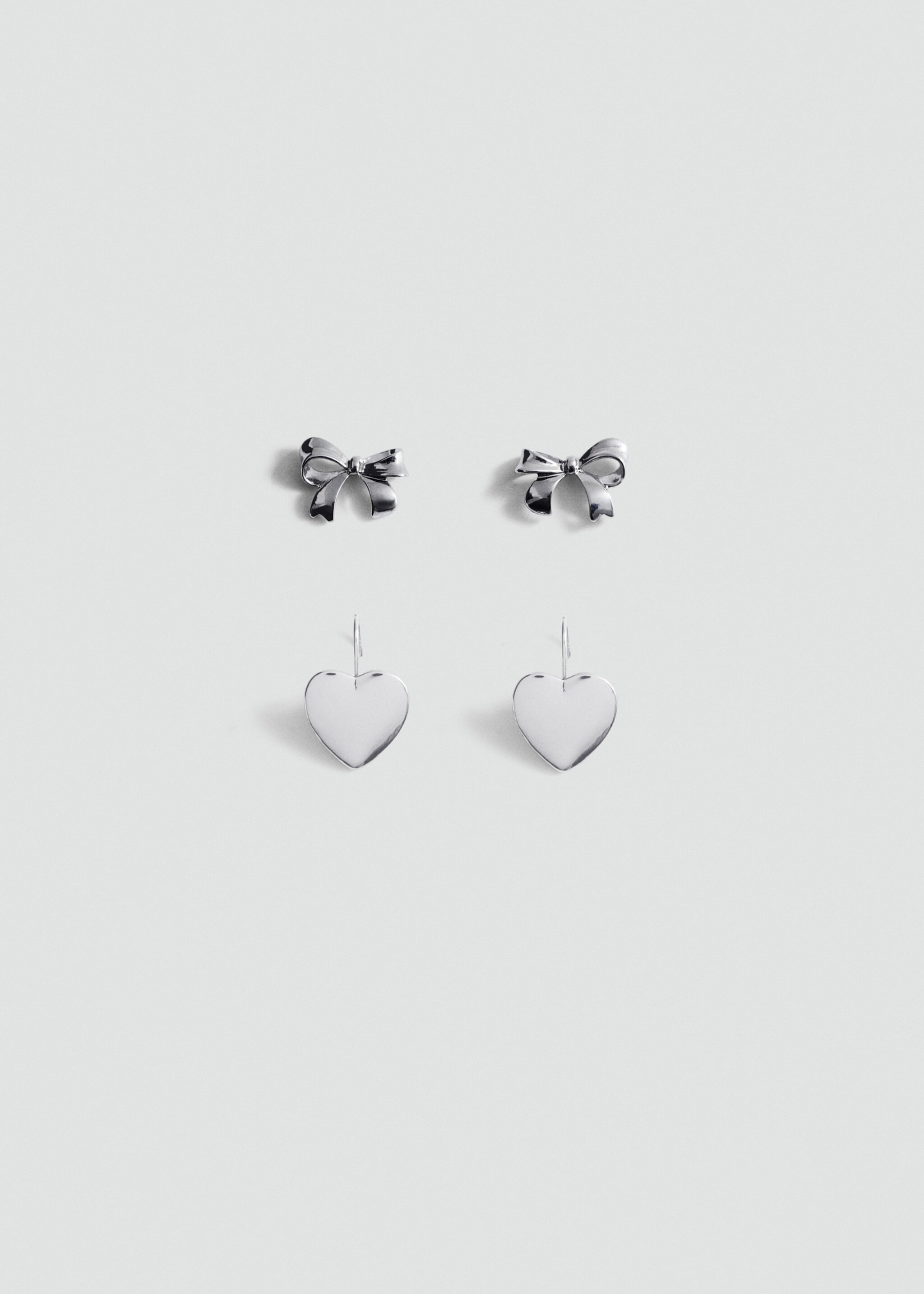 Combined earring set - Article without model, Silver. Ref: 87013314-00.