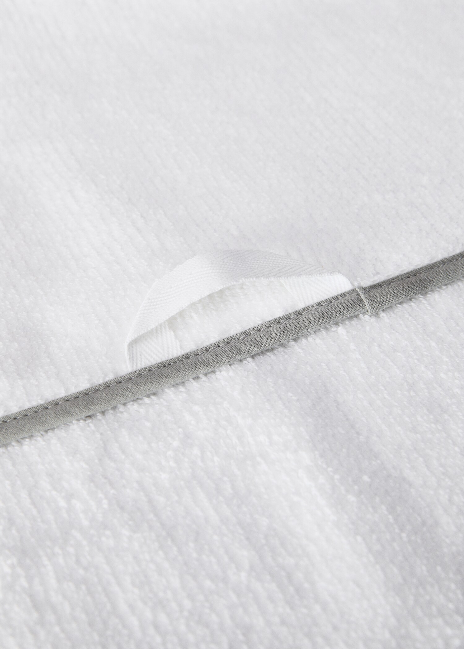 Rice-stitch washbasin towel with waves - Details of the article 1