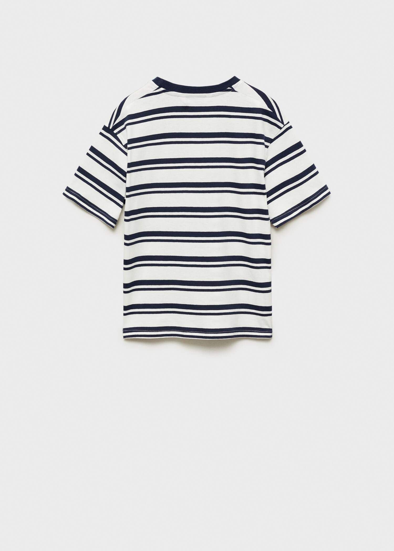 Striped cotton T-shirt - Reverse of the article
