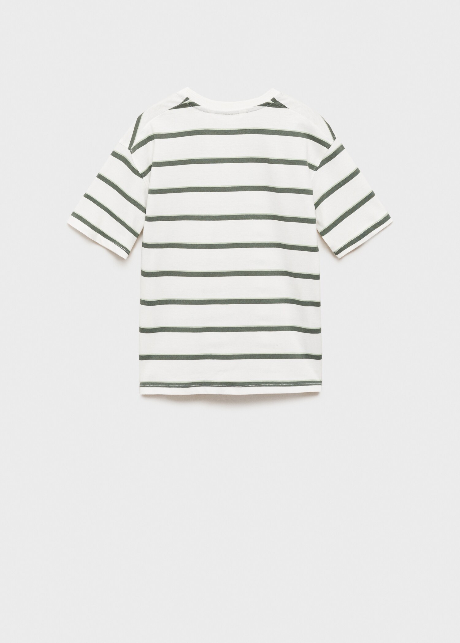 Striped short-sleeved t-shirt - Reverse of the article