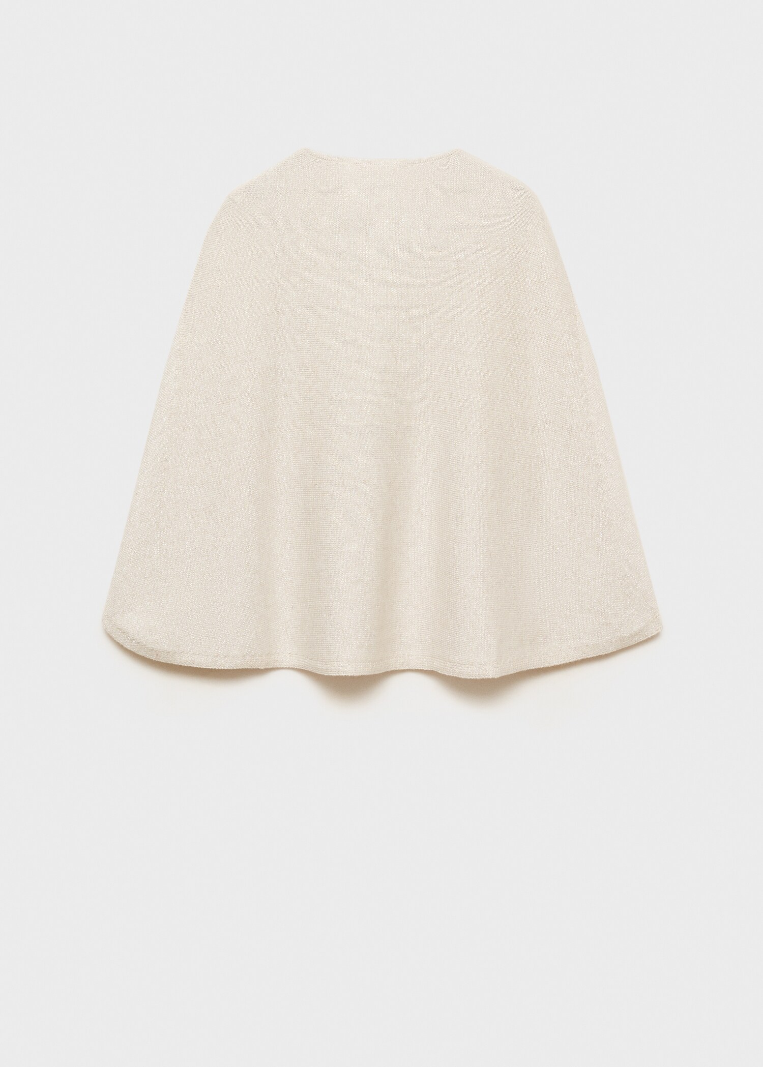 Lurex knitted cape - Reverse of the article
