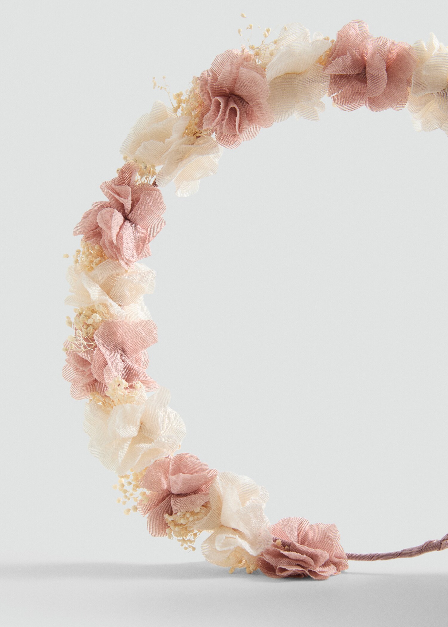 Diadema flores cierre lazo - Detalle del artículo 1