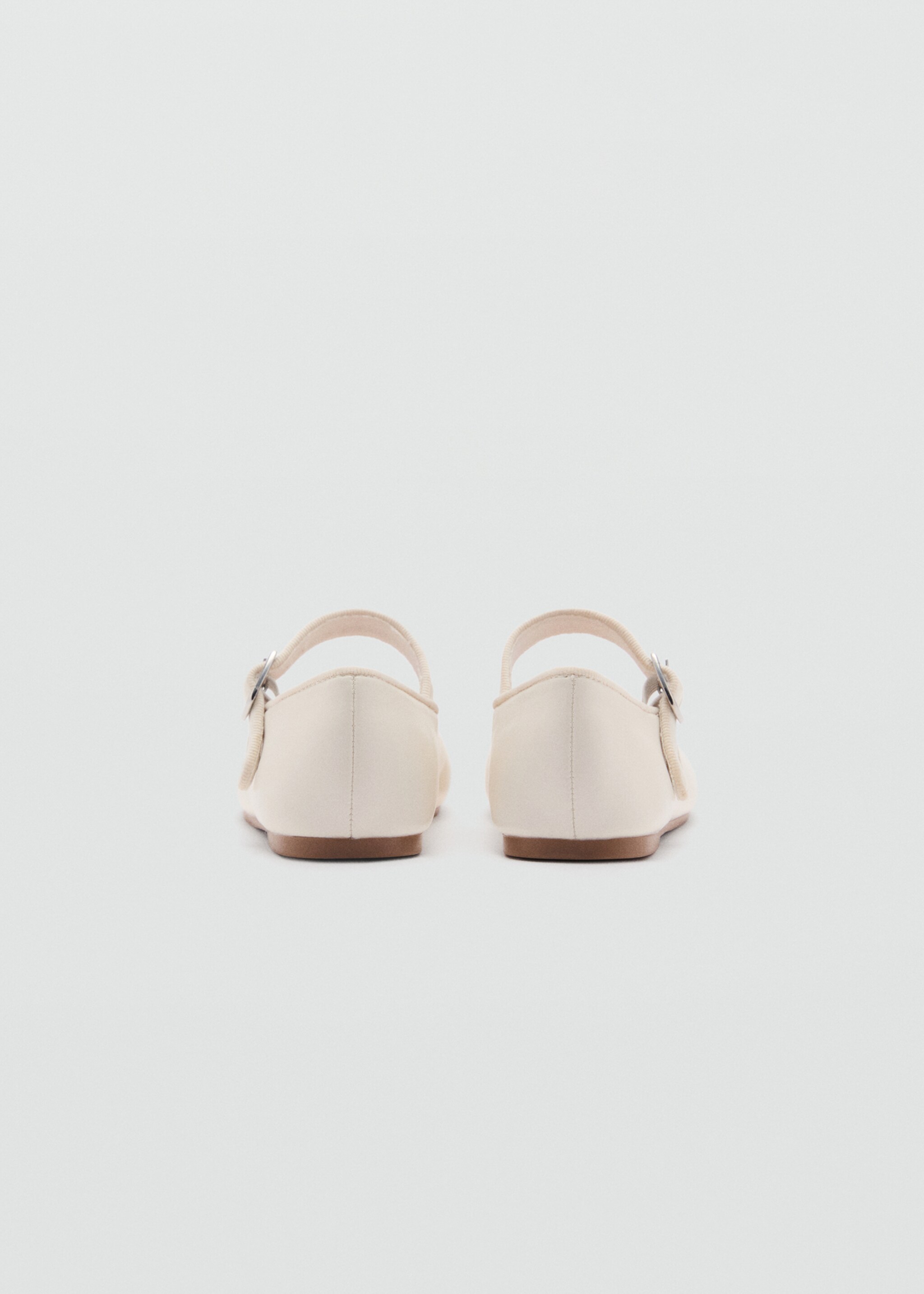 Ballet flats with buckle - Details of the article 1, Off White. Ref: 87013654-00.