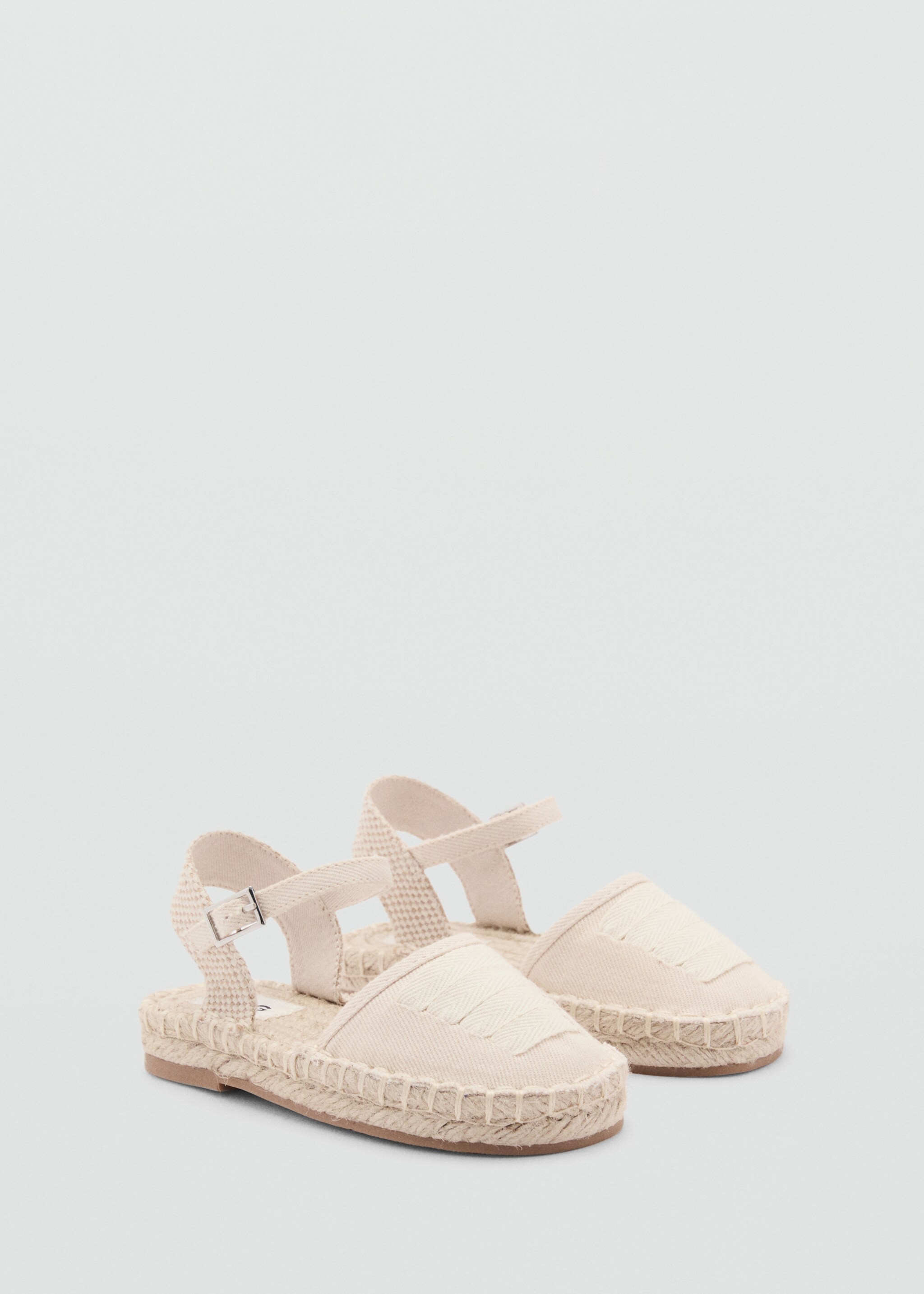 Espadrilles with buckle closure - Medium plane, Sand. Ref: 87013656-00.
