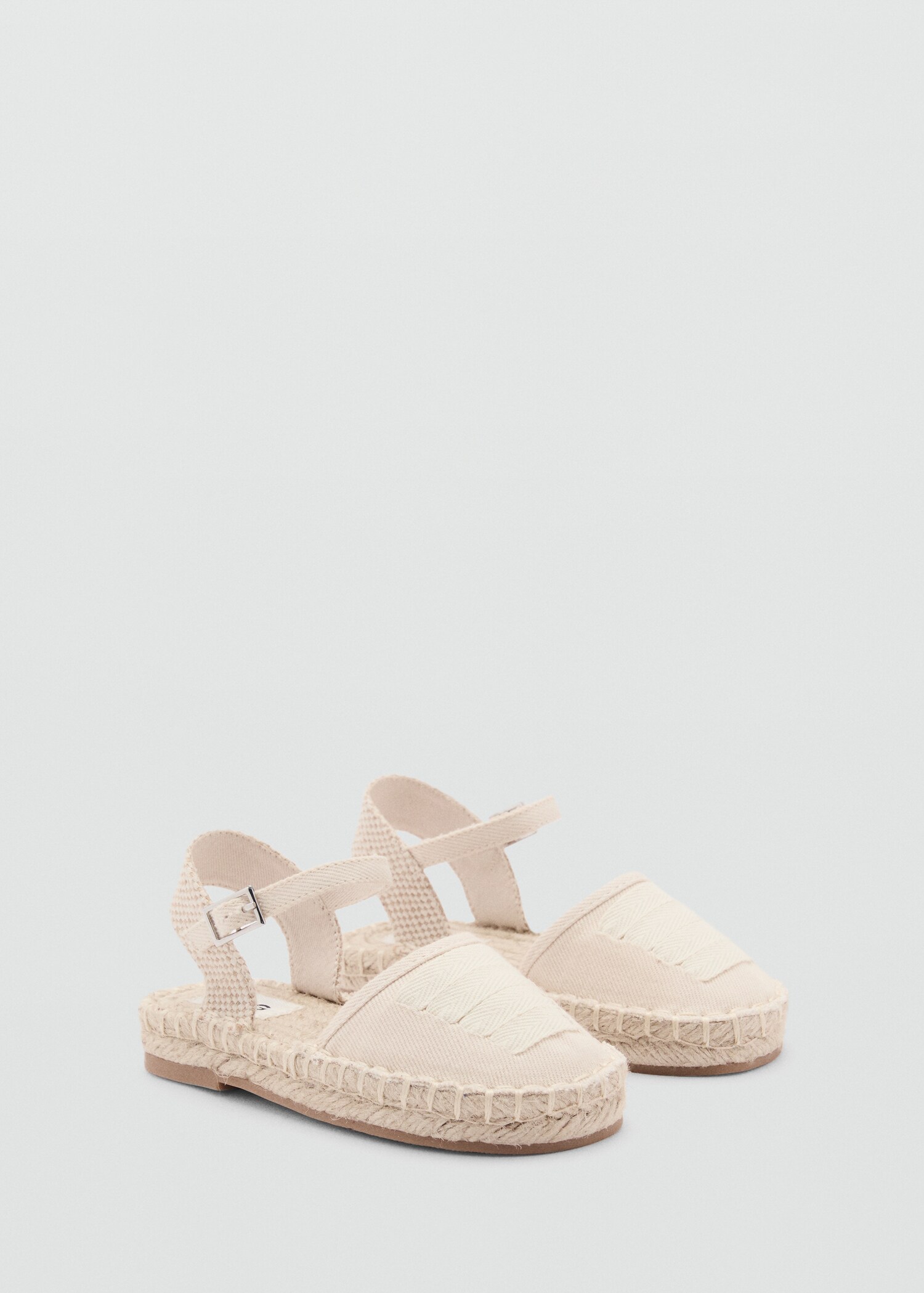 Espadrilles with buckle closure - Medium plane