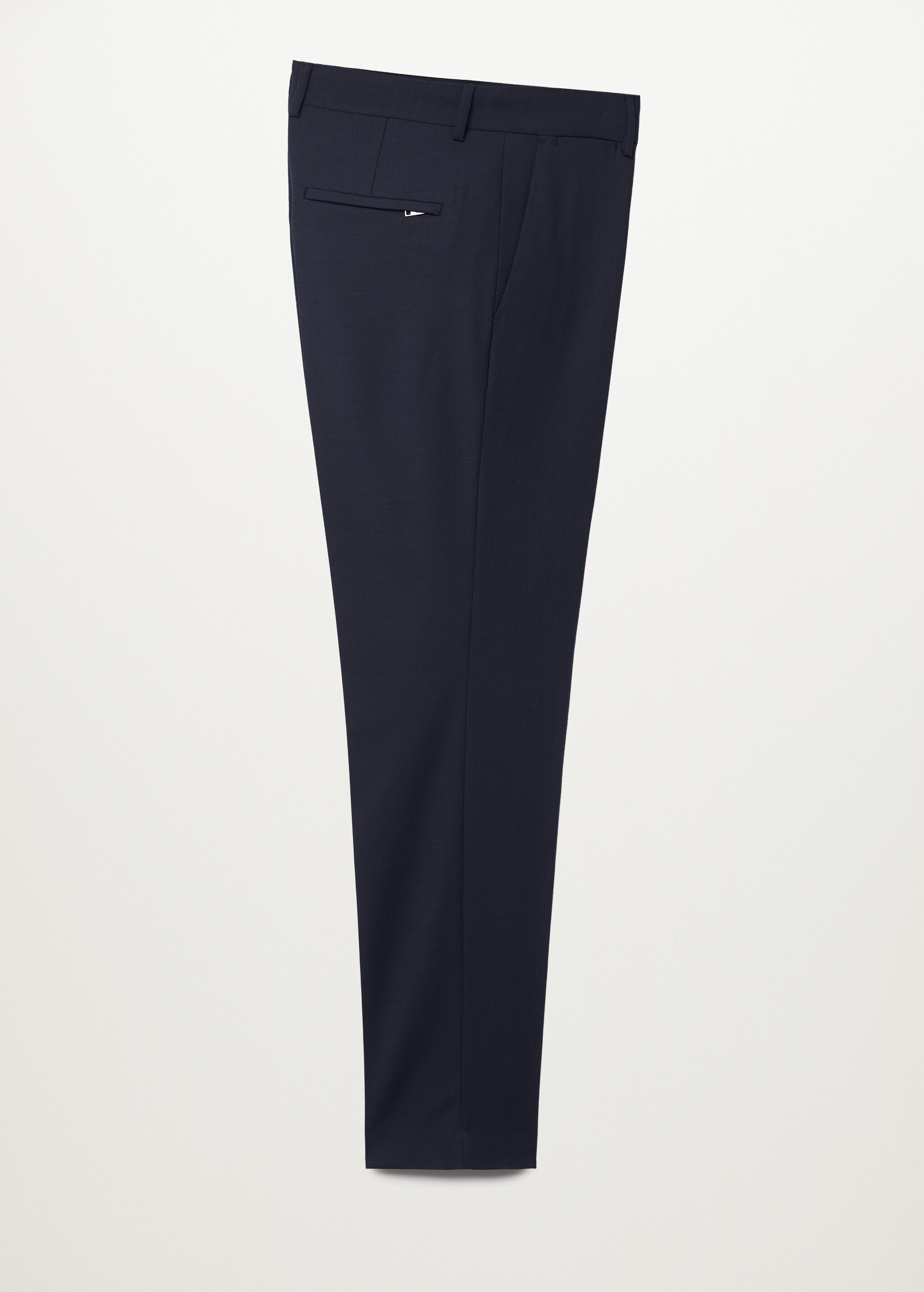 Lněné oblekové kalhoty slim fit - Zboží bez modelu