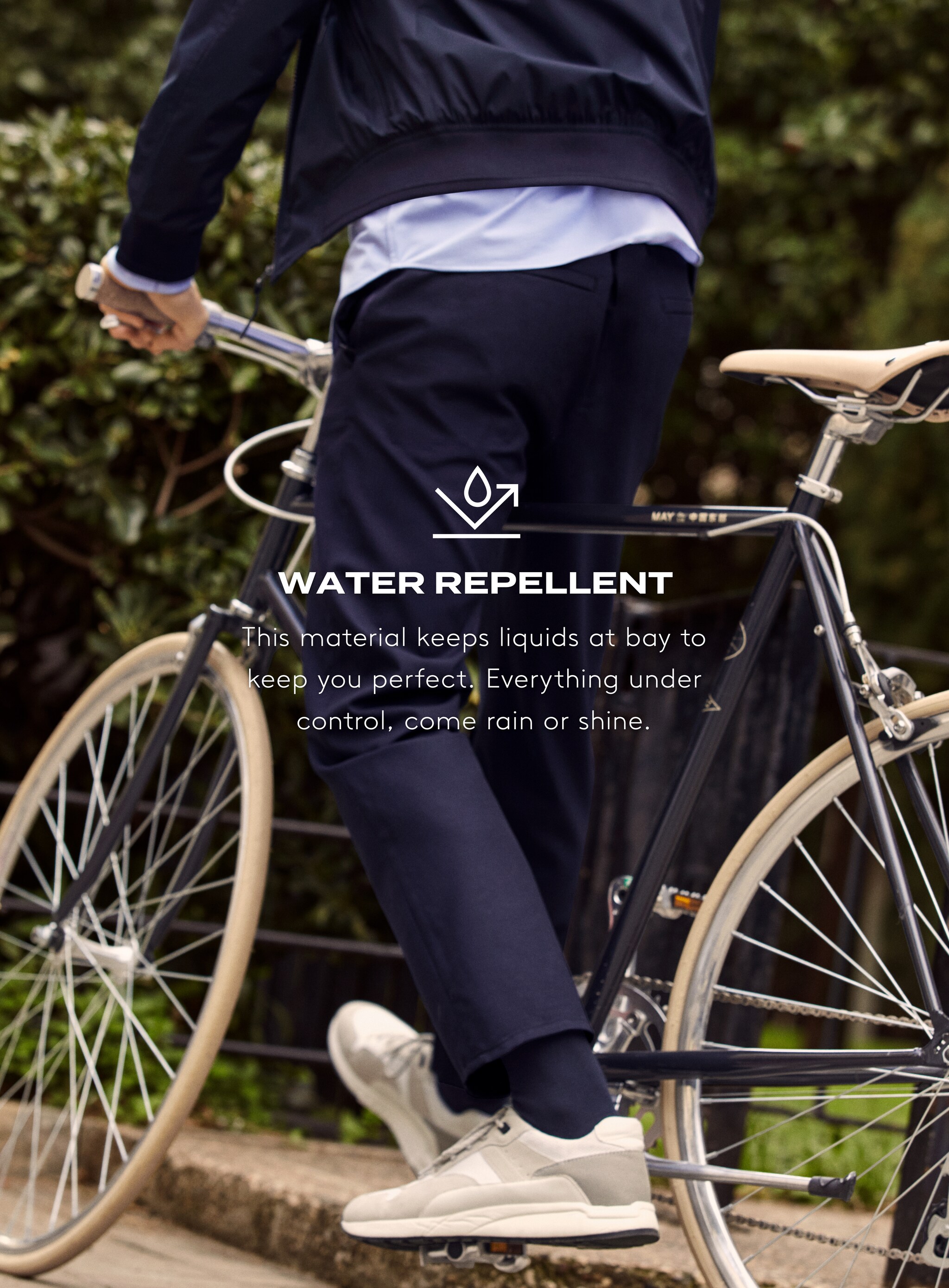 Lněné oblekové kalhoty slim fit - Detail zboží 5