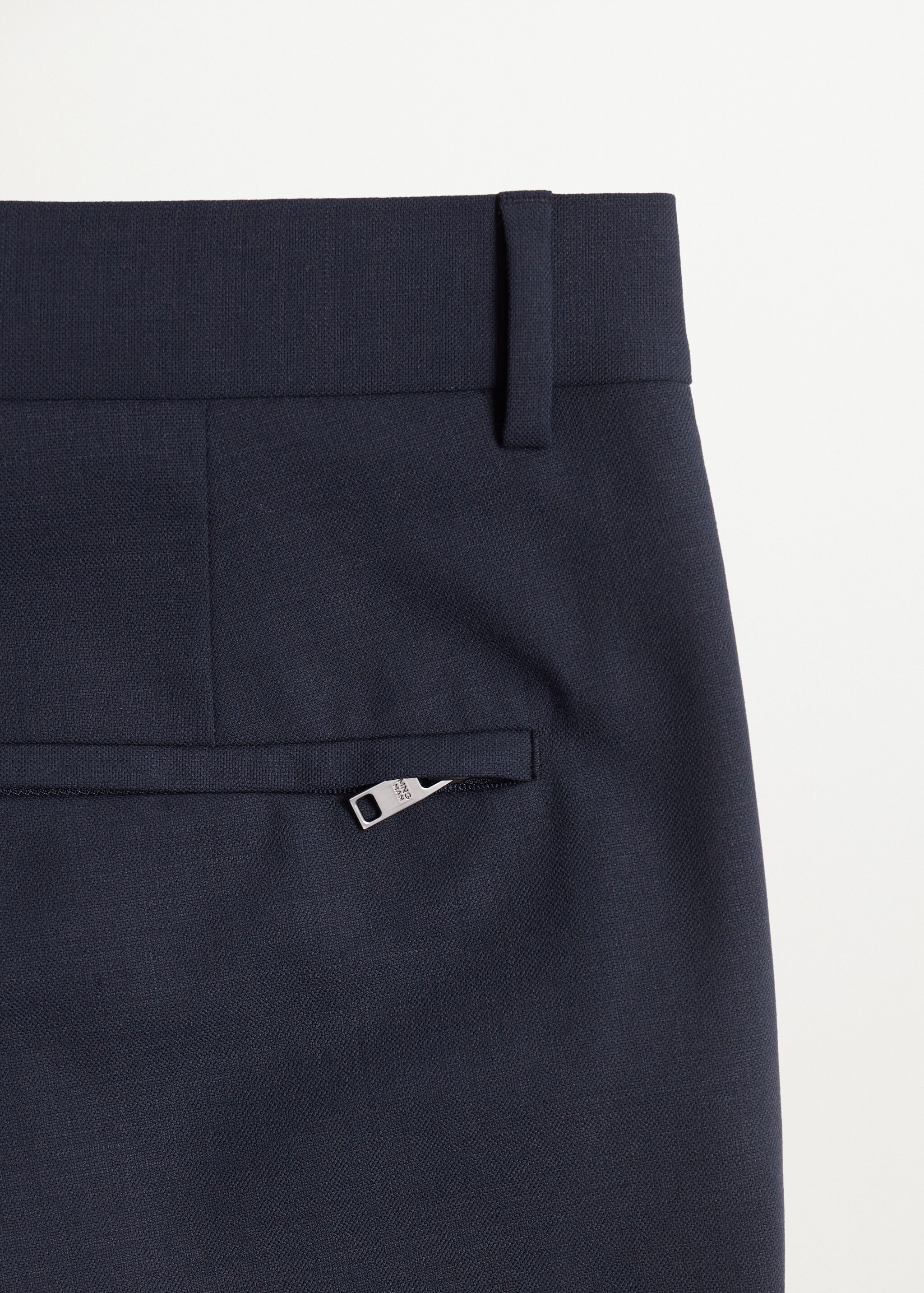 Lněné oblekové kalhoty slim fit - Detail zboží 8