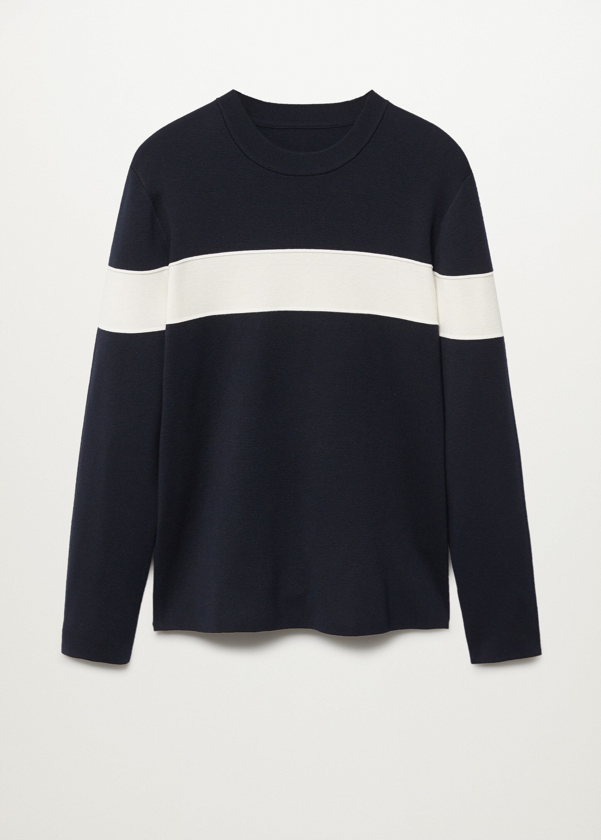 Bavlněný svetr color block - Zboží bez modelu