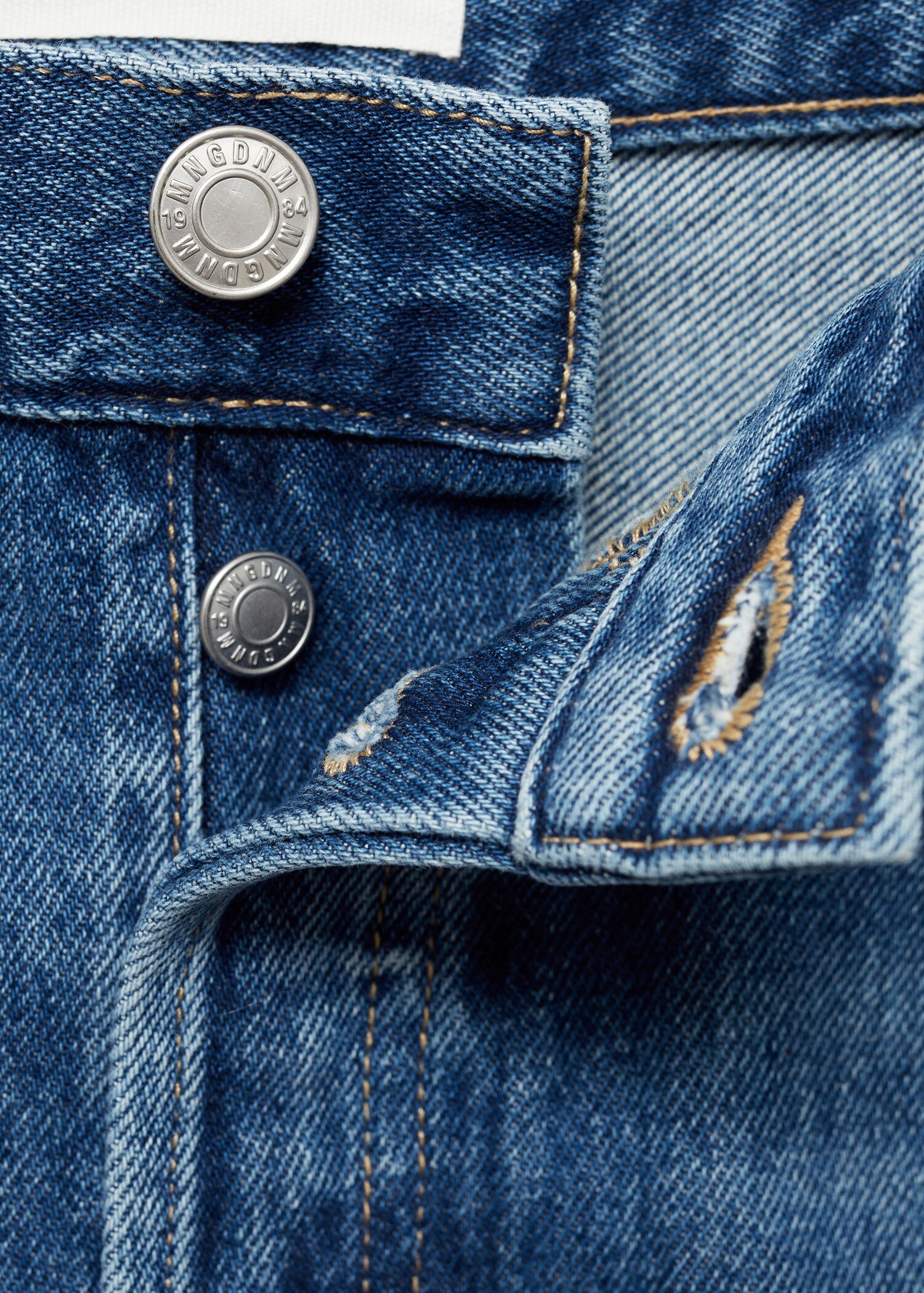 Wideleg jeans with turned-up hem - Details of the article 8