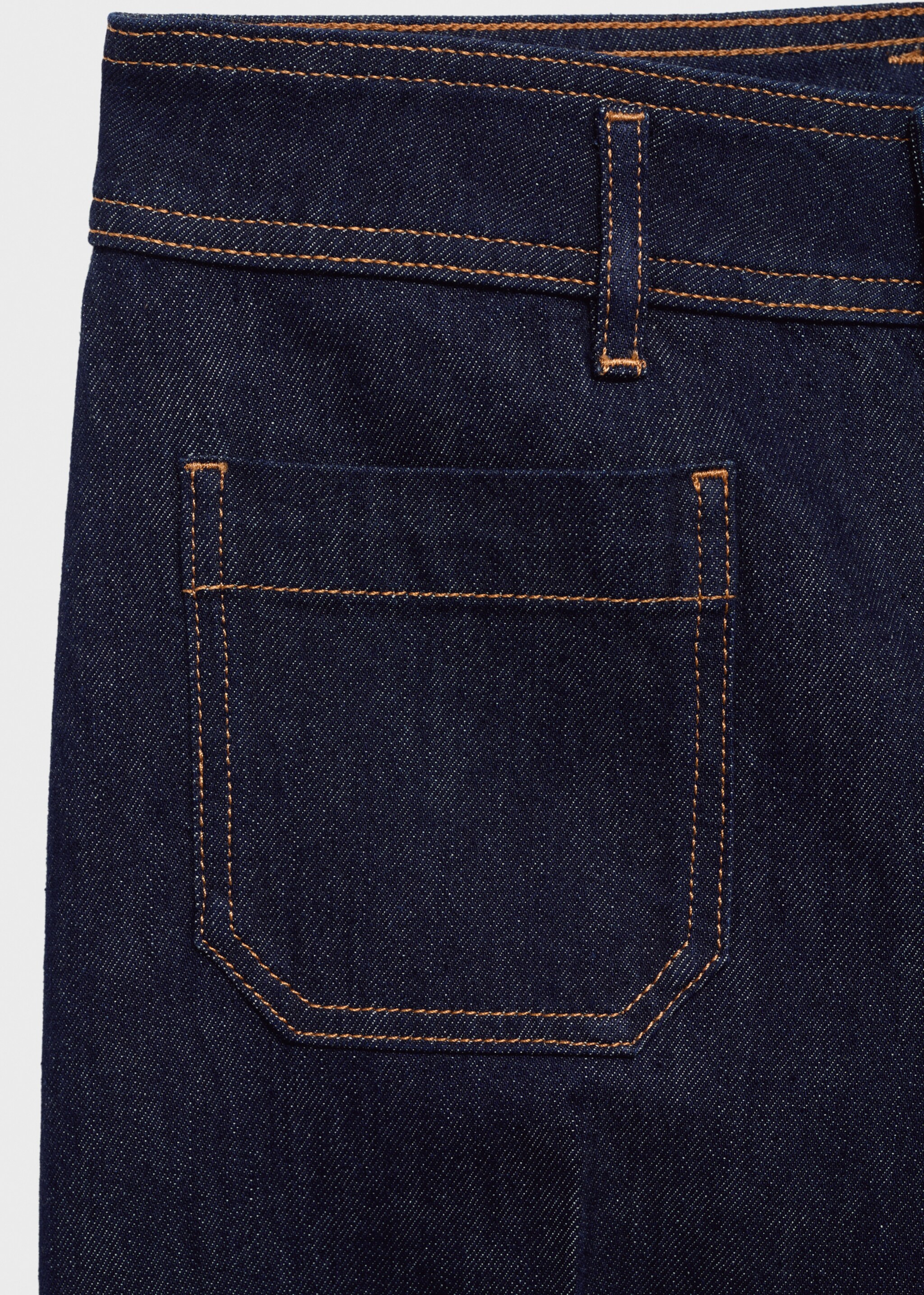 Wide leg jeans with pockets rinse wash - Details of the article 0, Open Blue. Ref: 87014073-00.