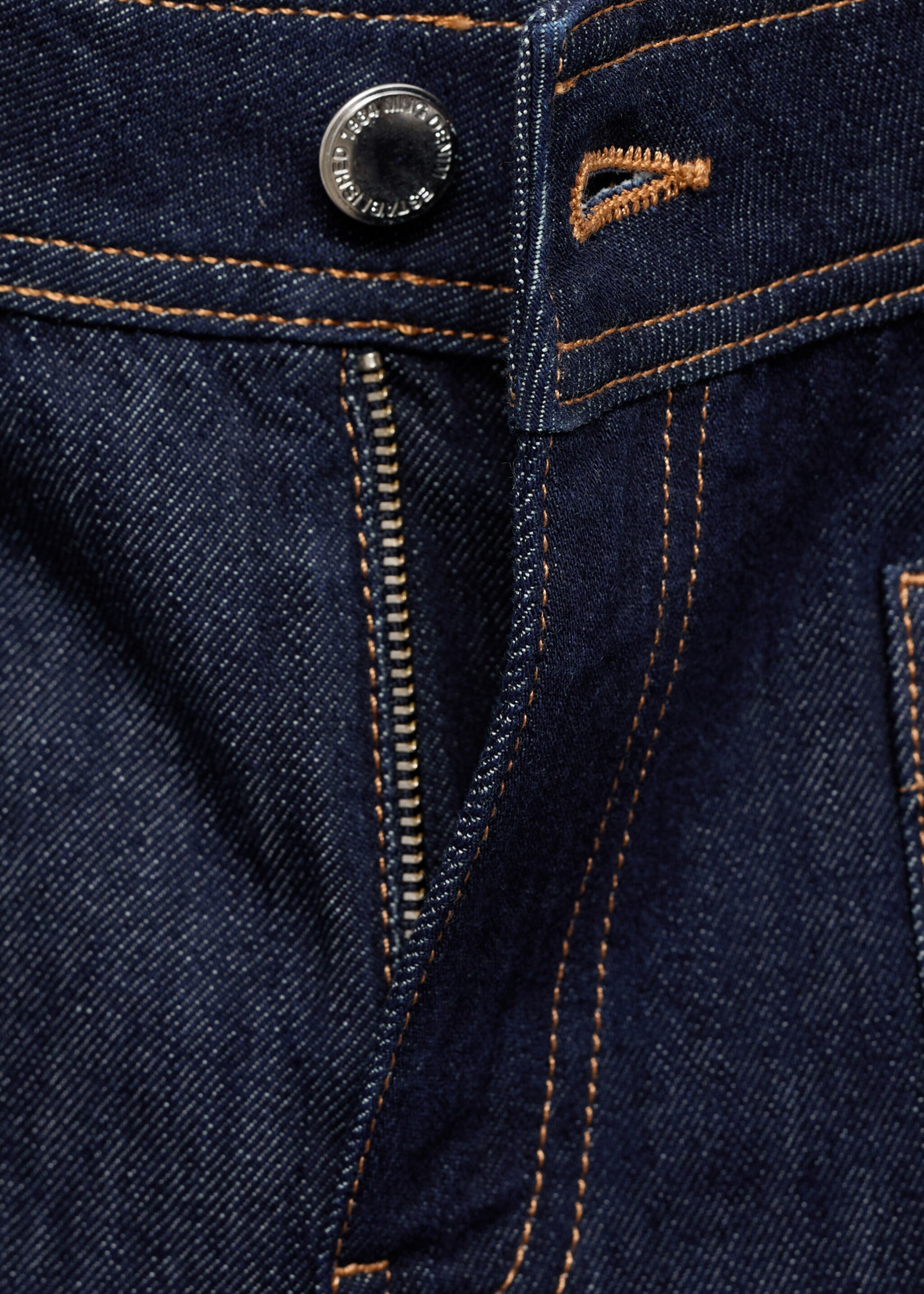 Wide leg jeans with pockets rinse wash - Details of the article 8, Open Blue. Ref: 87014073-00.