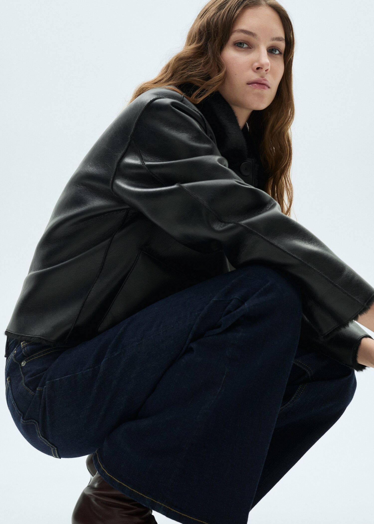 Flare jeans mid rise rinse wash - Details of the article 6