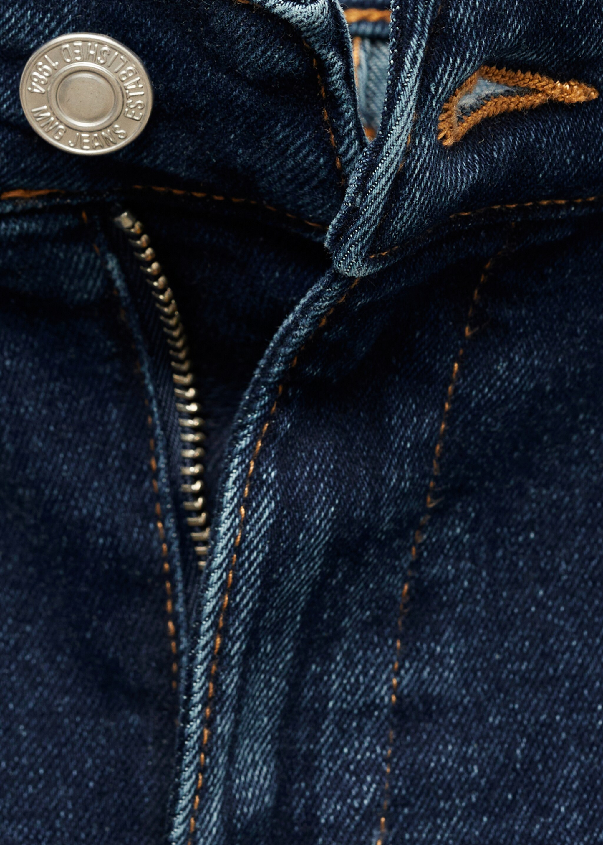 Flared cropped jeans with pockets - Details of the article 0, Dark Blue. Ref: 87014076-00.