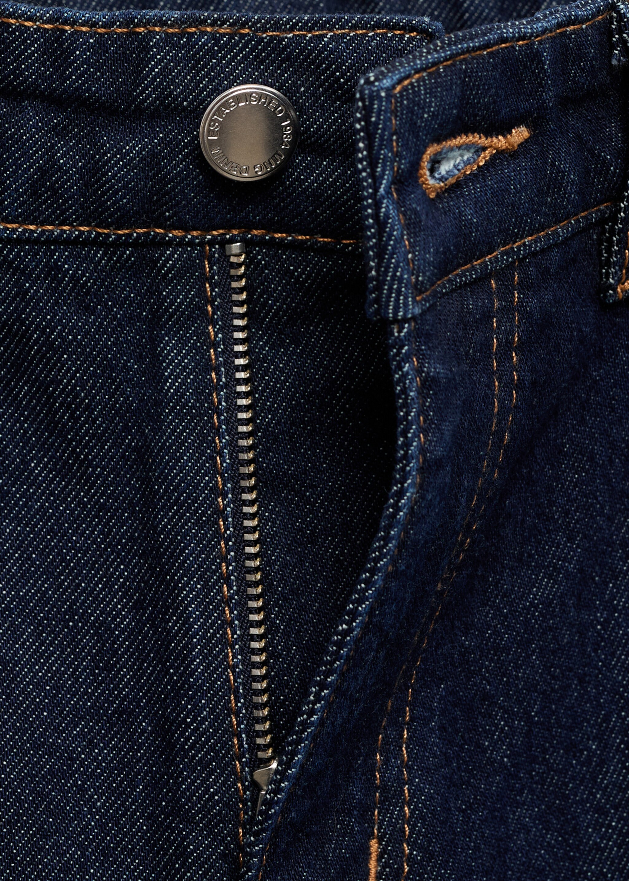 Rinse-wash flared jeans with openings - Details of the article 8, Open Blue. Ref: 87014078-00.
