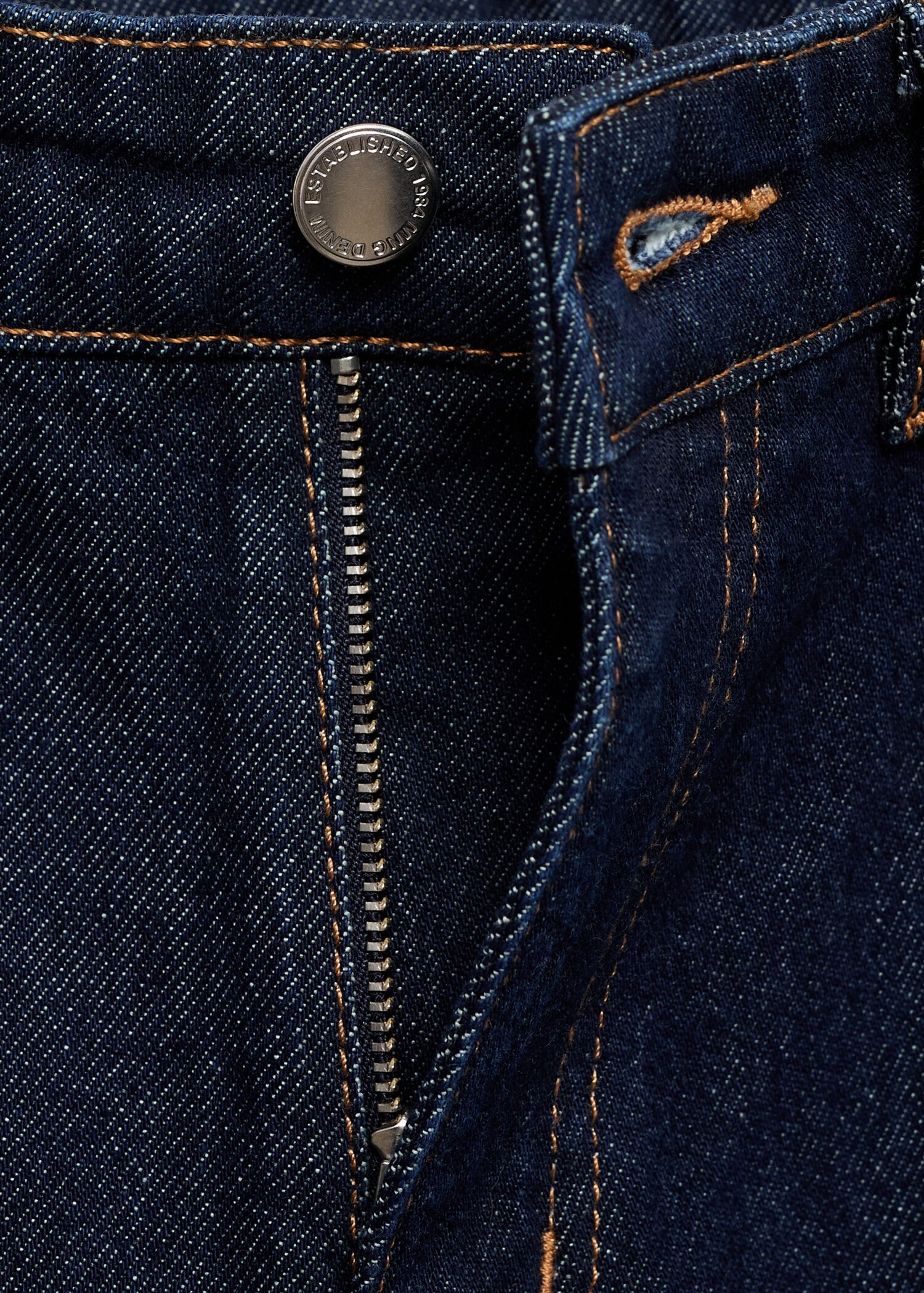 Rinse-wash flared jeans with openings - Details of the article 8