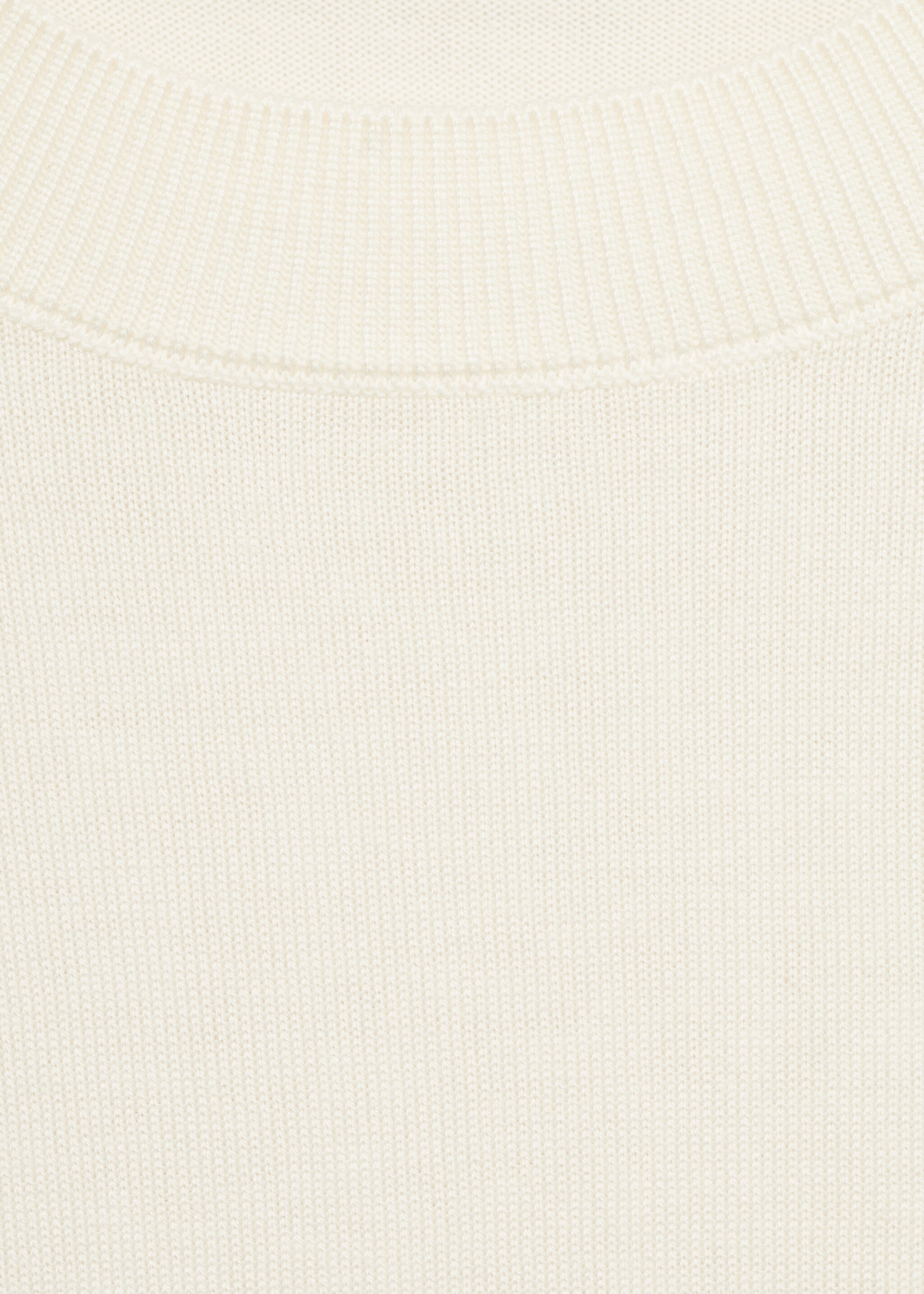 Silk-blend knitted sweater - Details of the article 8, Ecru. Ref: 87014081-00.