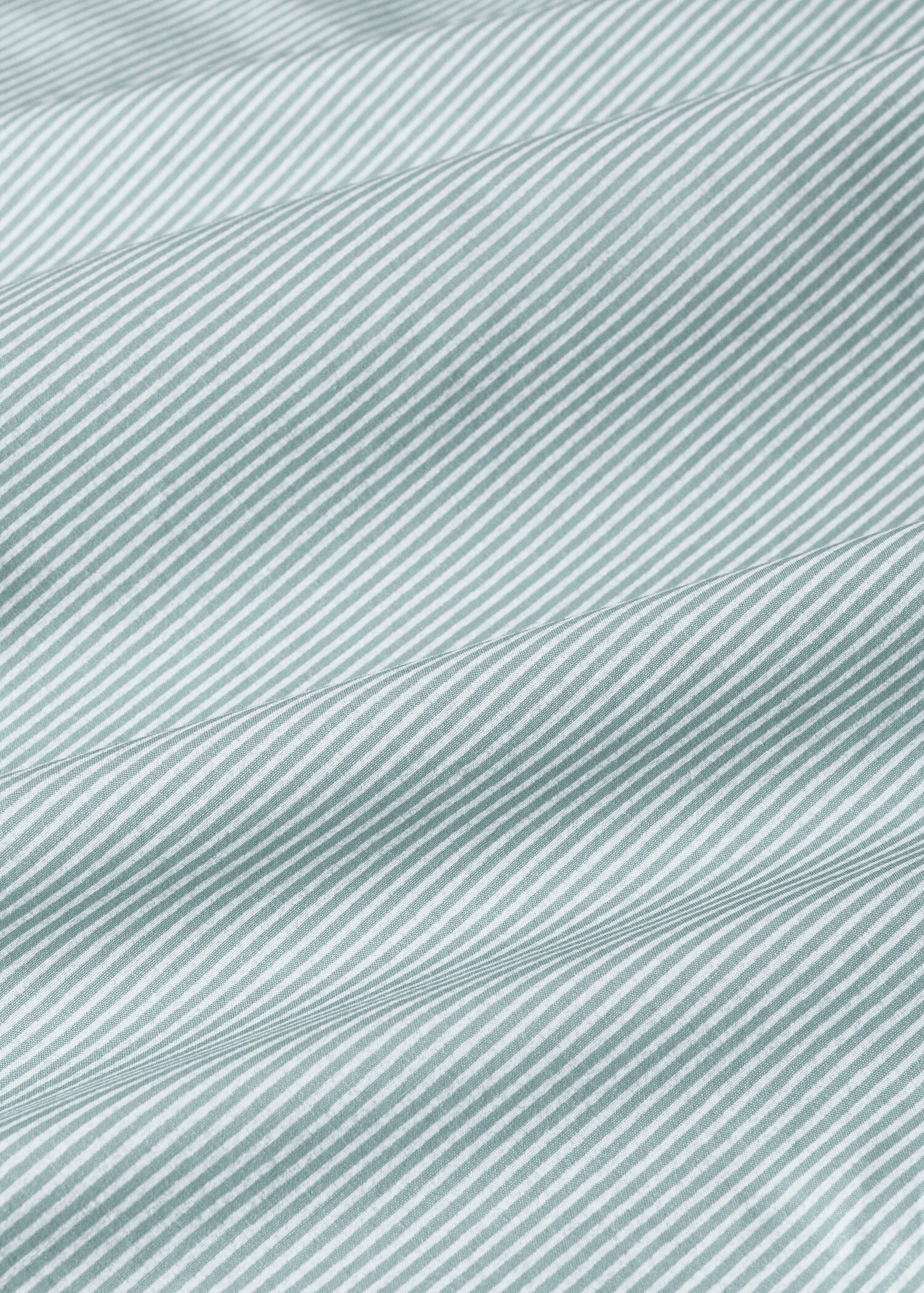 Drap-housse enfant percale de coton à rayures lit 90 cm - Détail de l'article 2