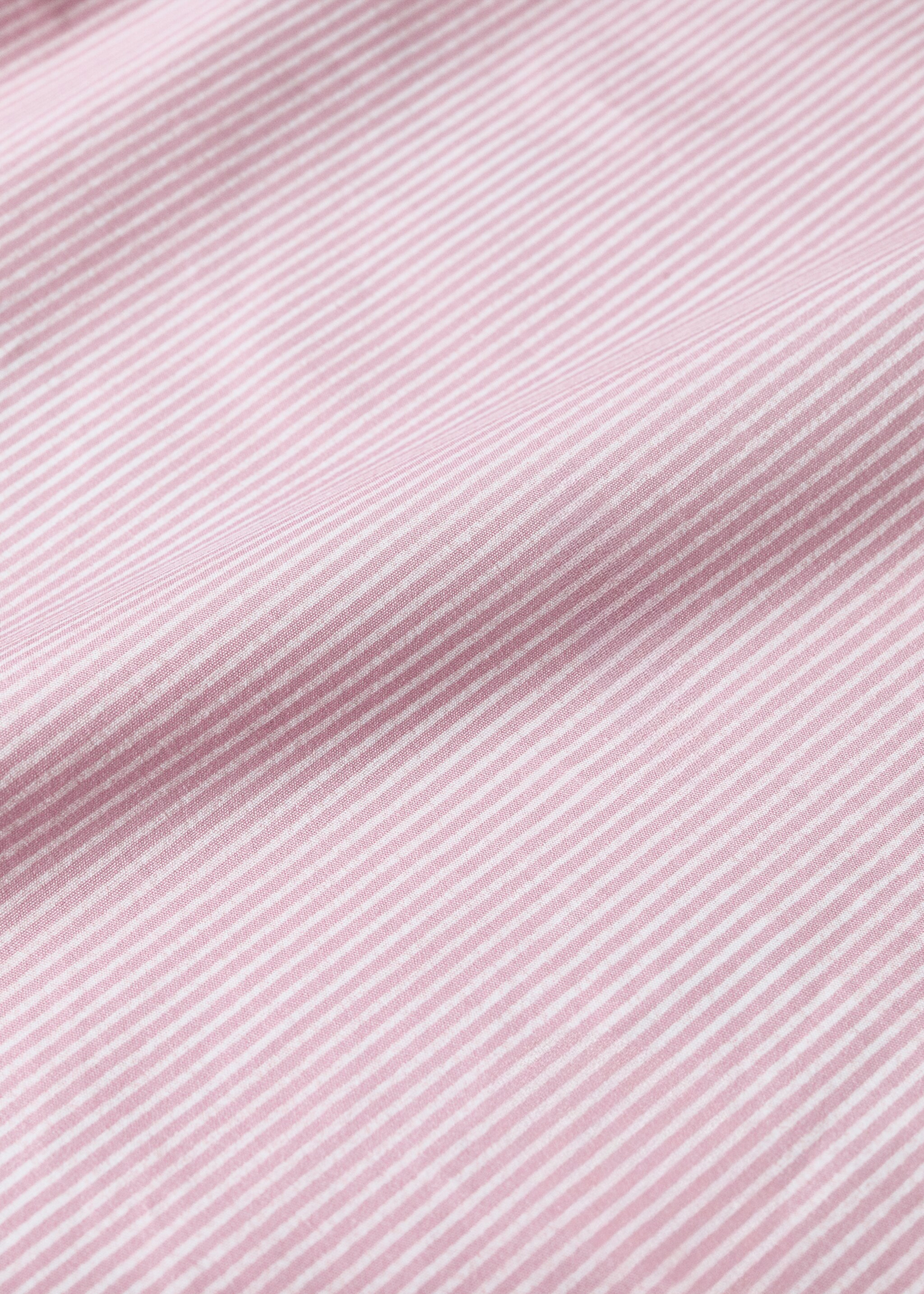 Children’s cotton percale striped bed 90 cm - Details of the article 2, Medium Pink. Ref: 87014087-00.