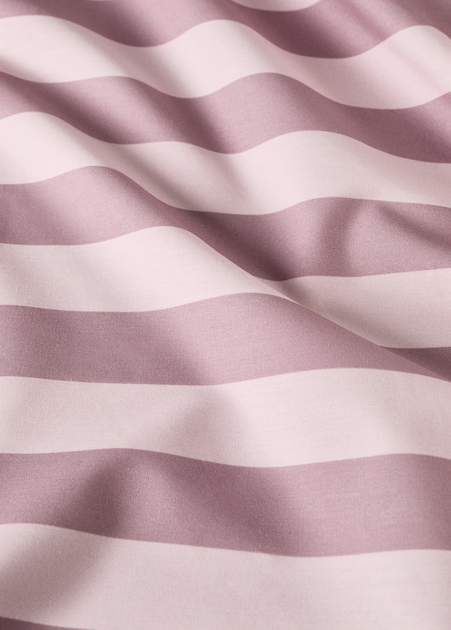 Cotton percale thick-striped top sheet for cot - Details of the article 2