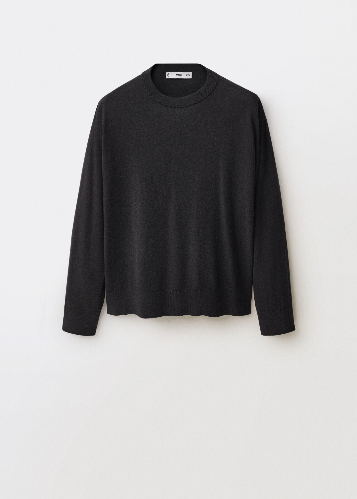 Pull-over laine mélangée col rond - Article sans modèle