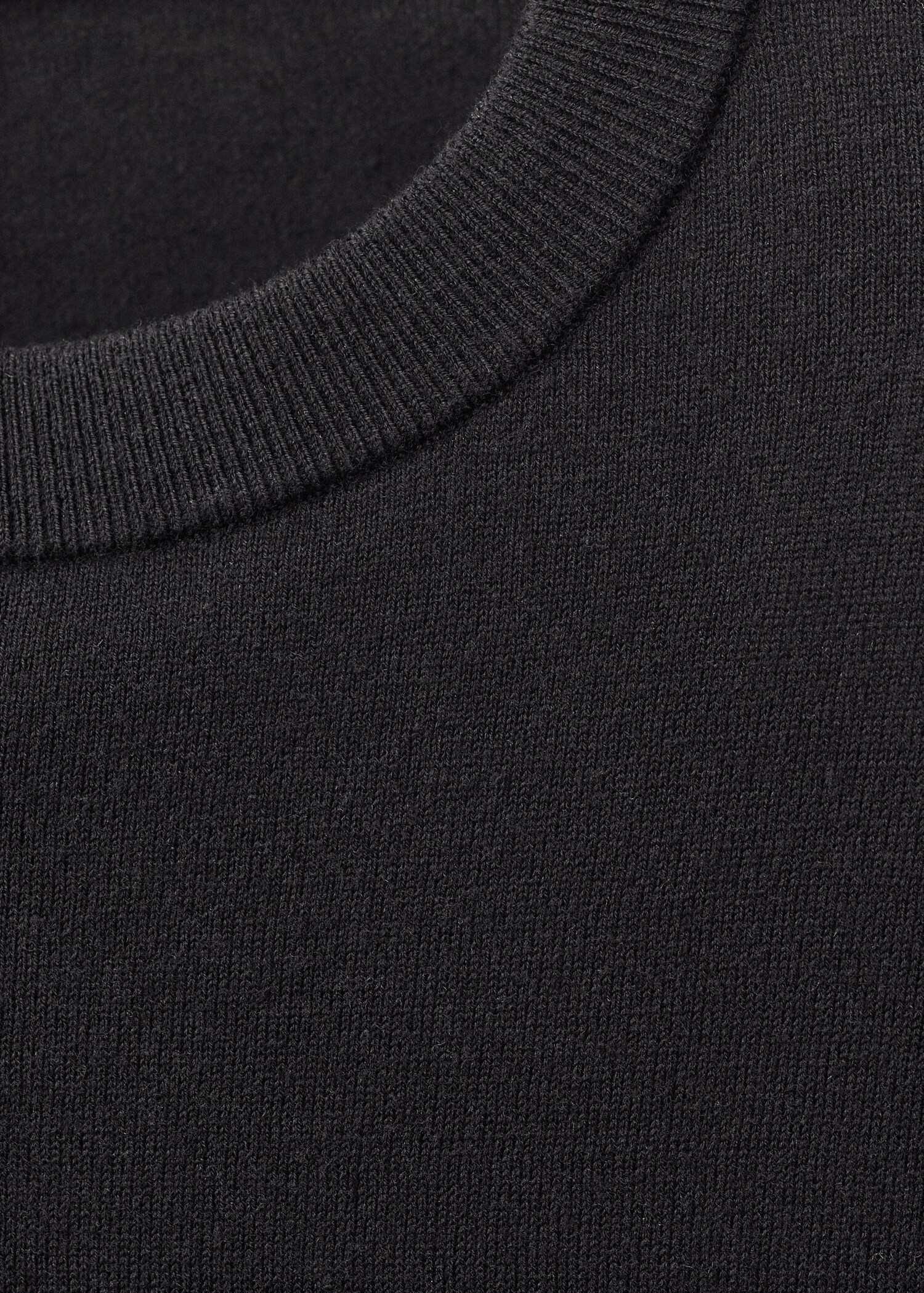 Pull-over laine mélangée col rond - Détail de l'article 0