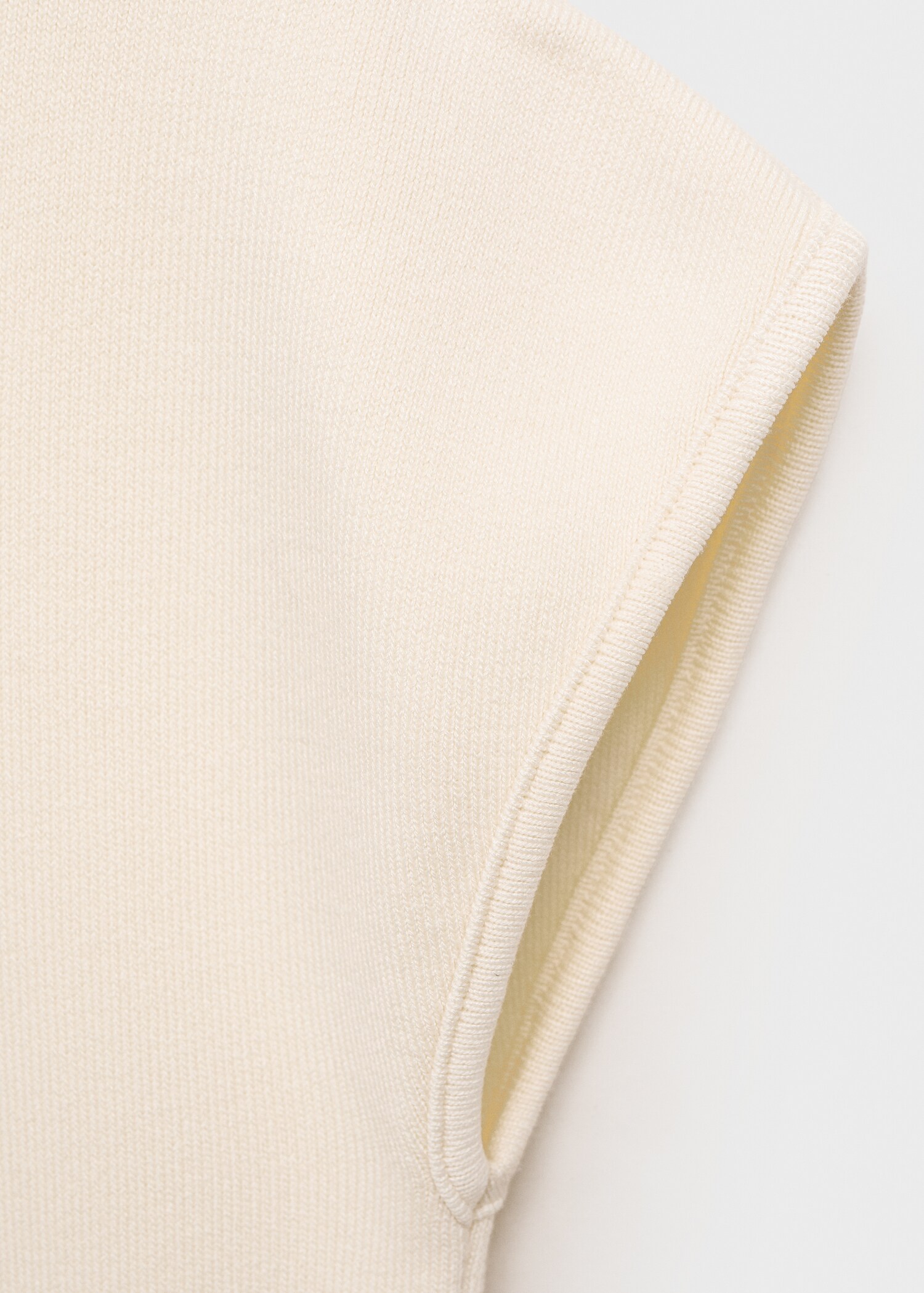 Short-sleeved fine-knit sweater - Details of the article 0