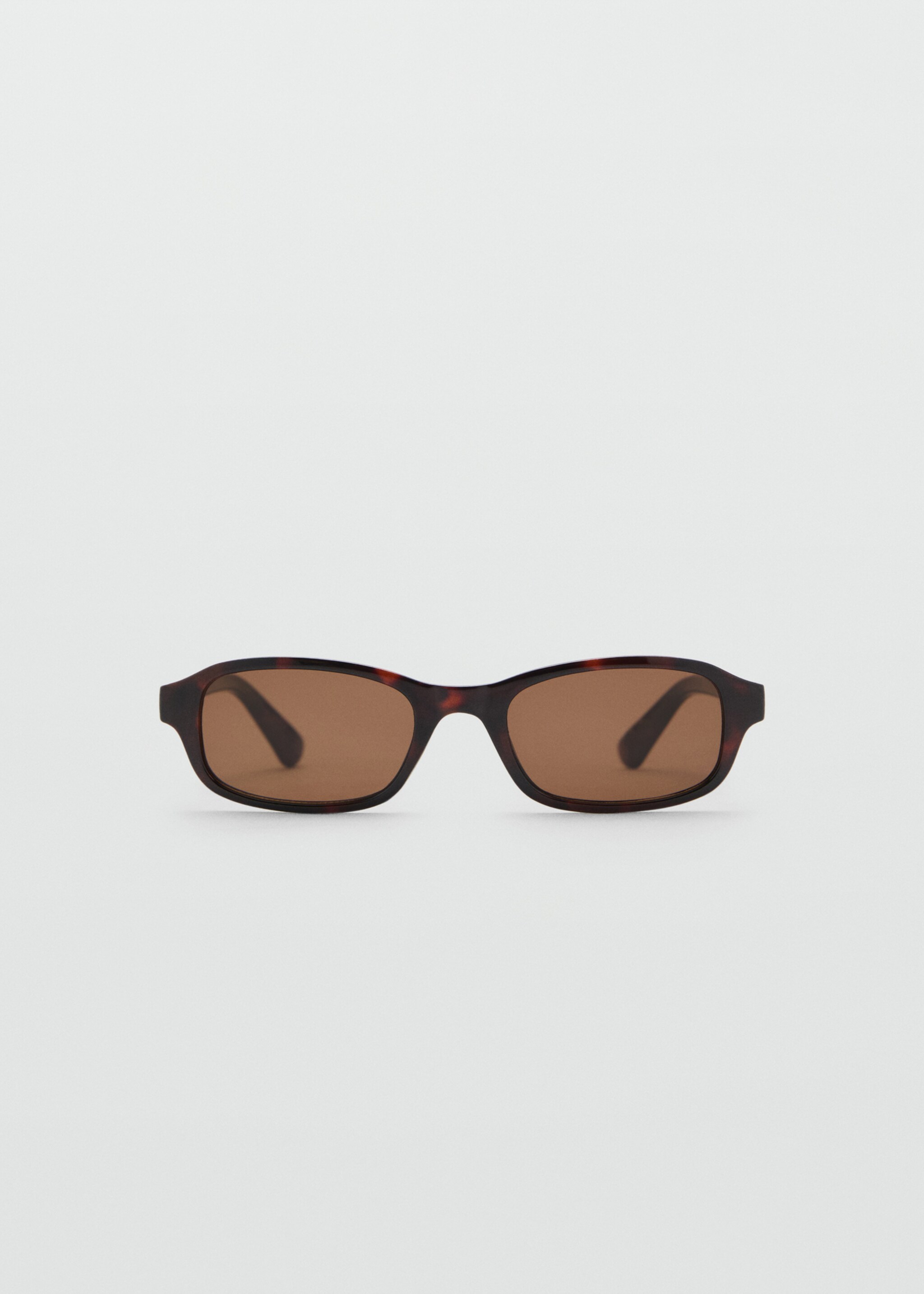 Rectangular-frame sunglasses - Article without model, Chocolate. Ref: 87014390-00.