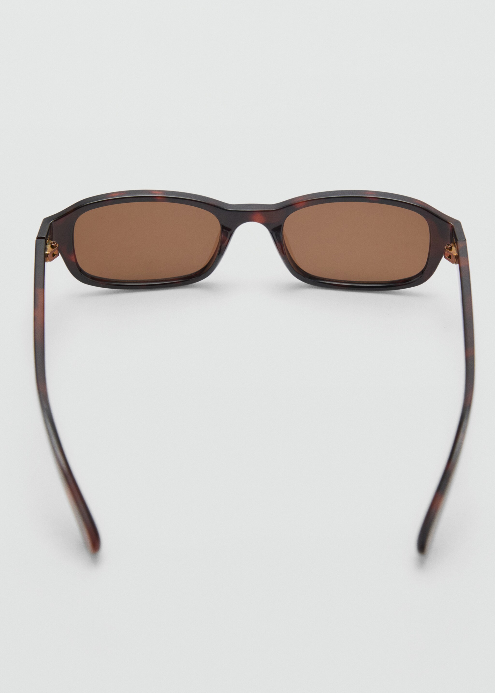 Rectangular-frame sunglasses - Details of the article 1, Chocolate. Ref: 87014390-00.