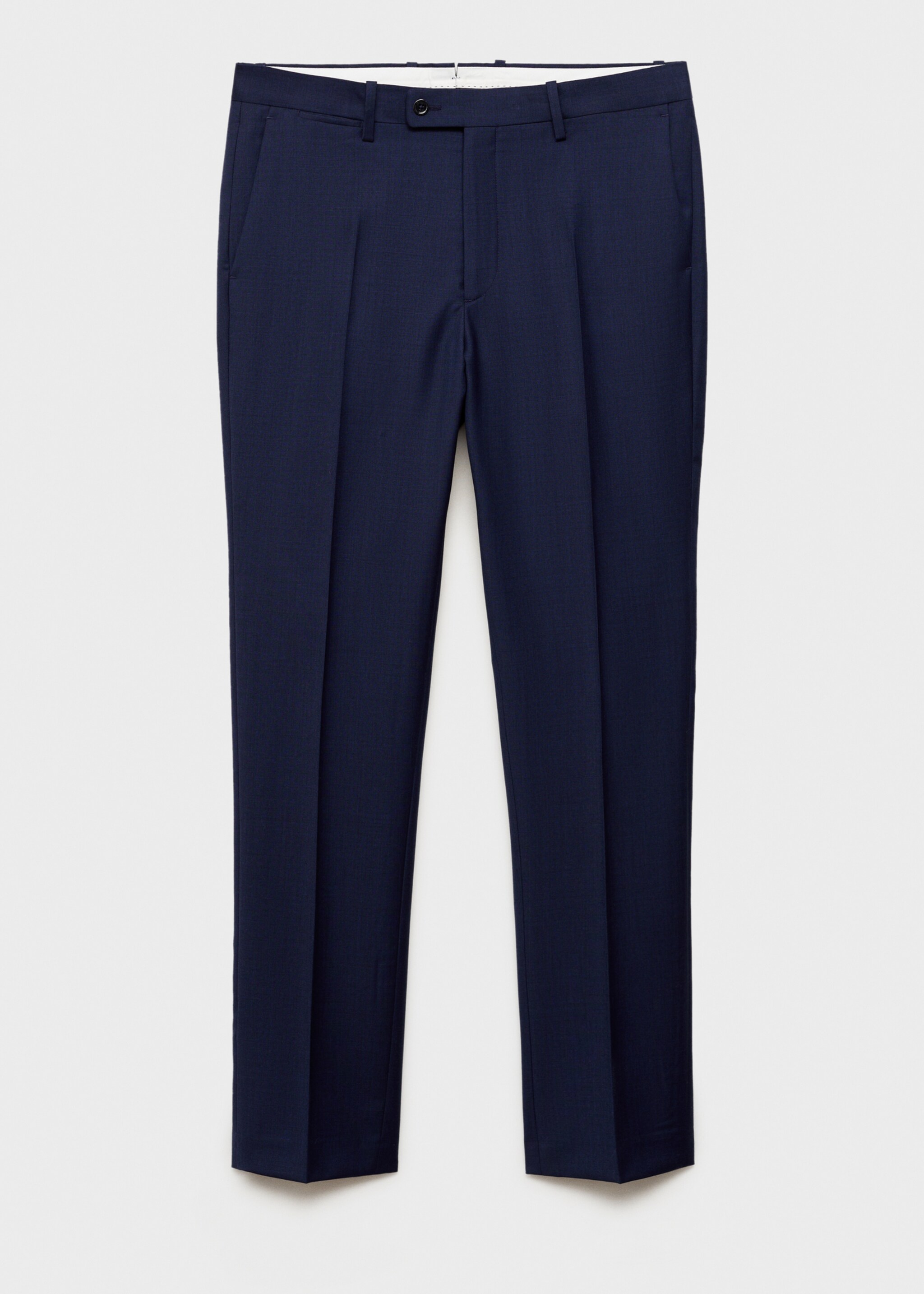 Turin 100% virgin wool suit trousers - Article without model, Ink Blue. Ref: 87014399-00.