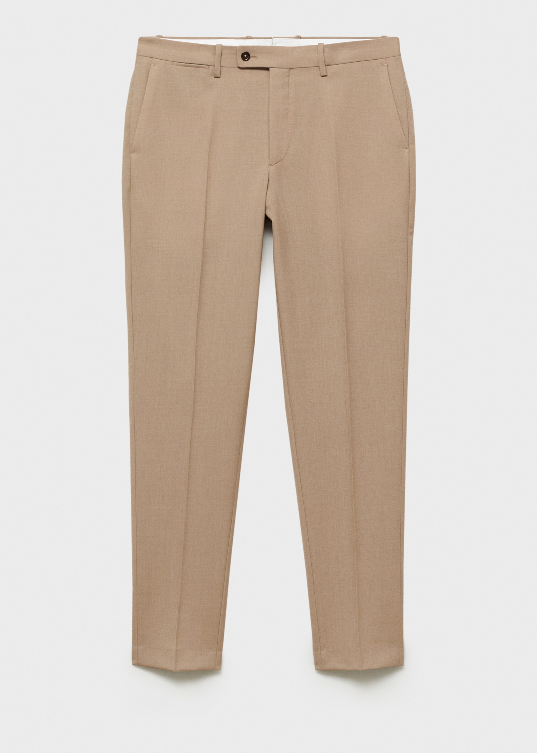 Turin 100% virgin wool suit trousers - Article without model, Beige. Ref: 87014400-00.