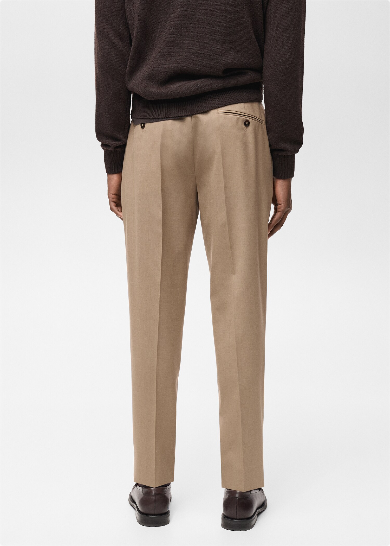 Pantalón traje Turín 100% lana virgen - Reverso del artículo