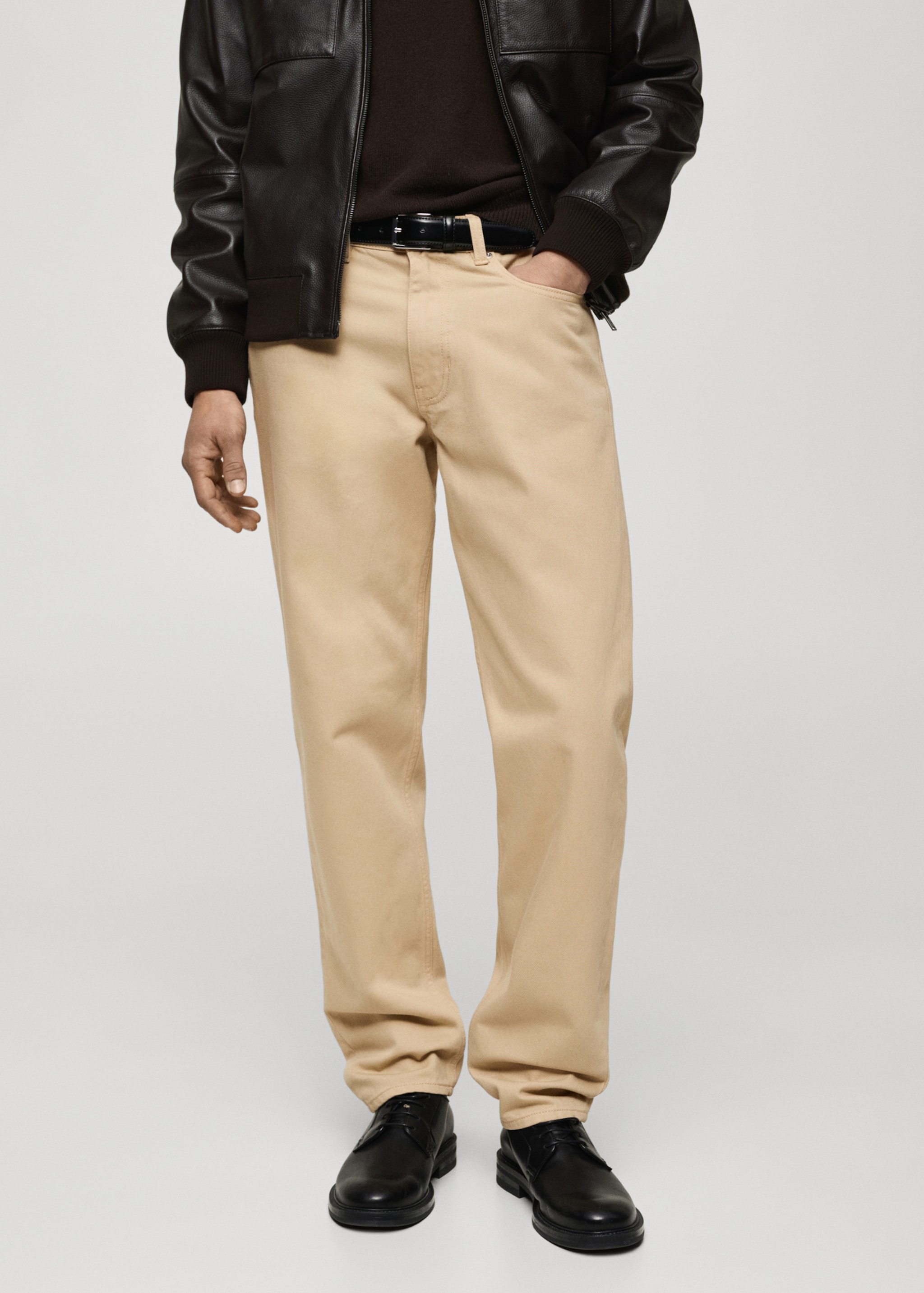 Bob regular-fit jeans - Medium plane, Beige. Ref: 87014401-00.