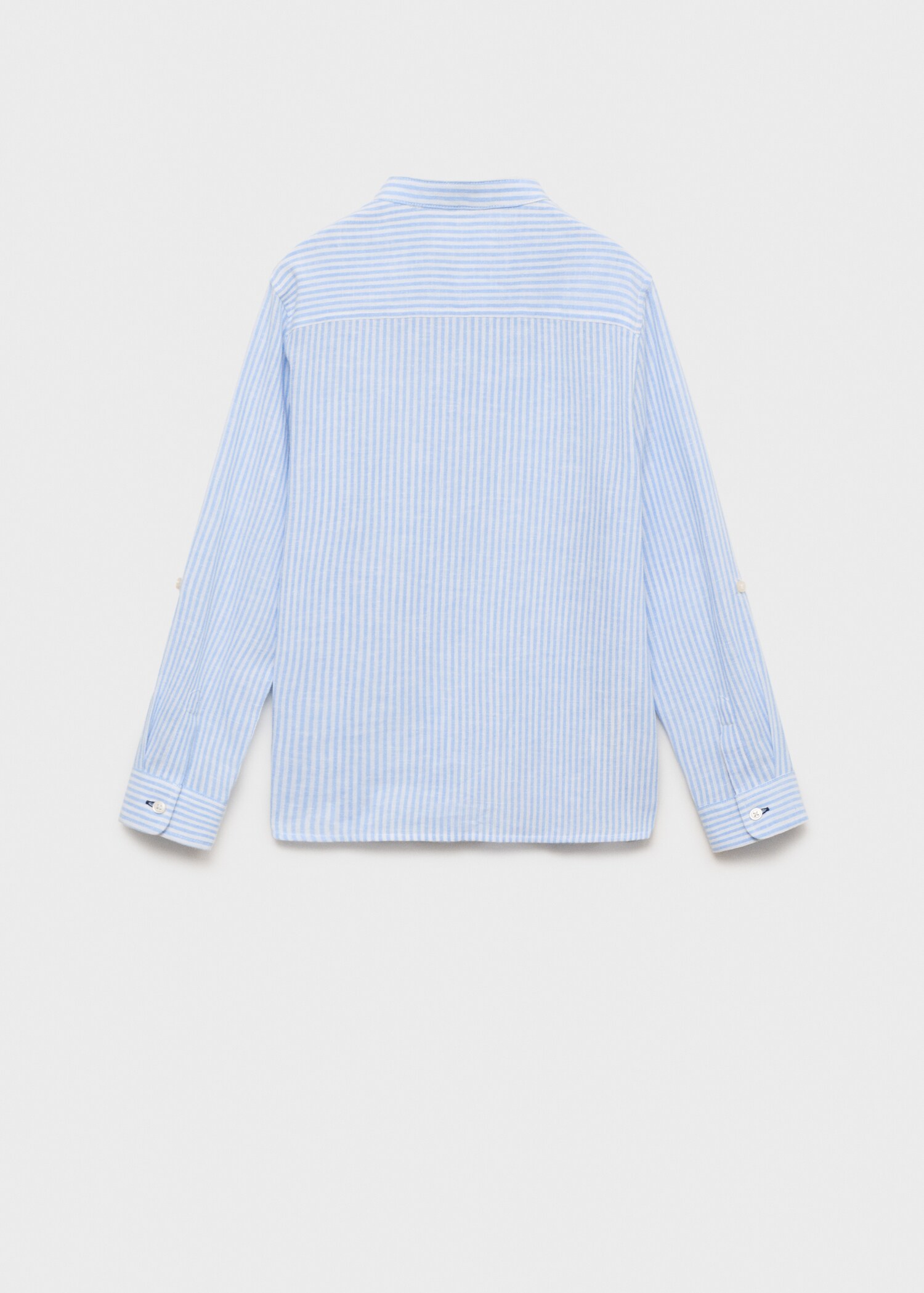 Striped cotton linen shirt - Reverse of the article