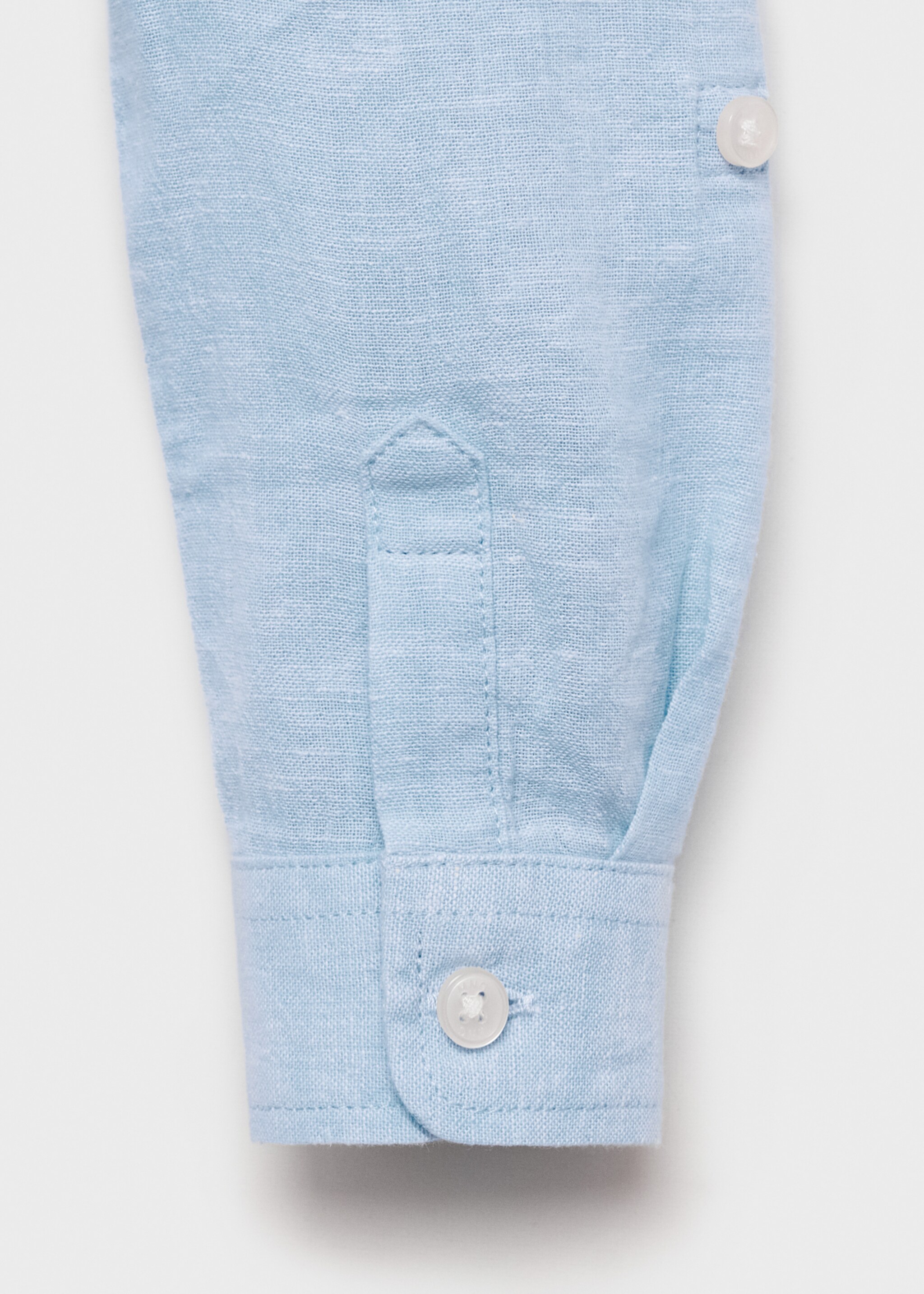 Chemise lin col mao - Détail de l'article 0, Bleu ciel. Ref: 87014405-00.