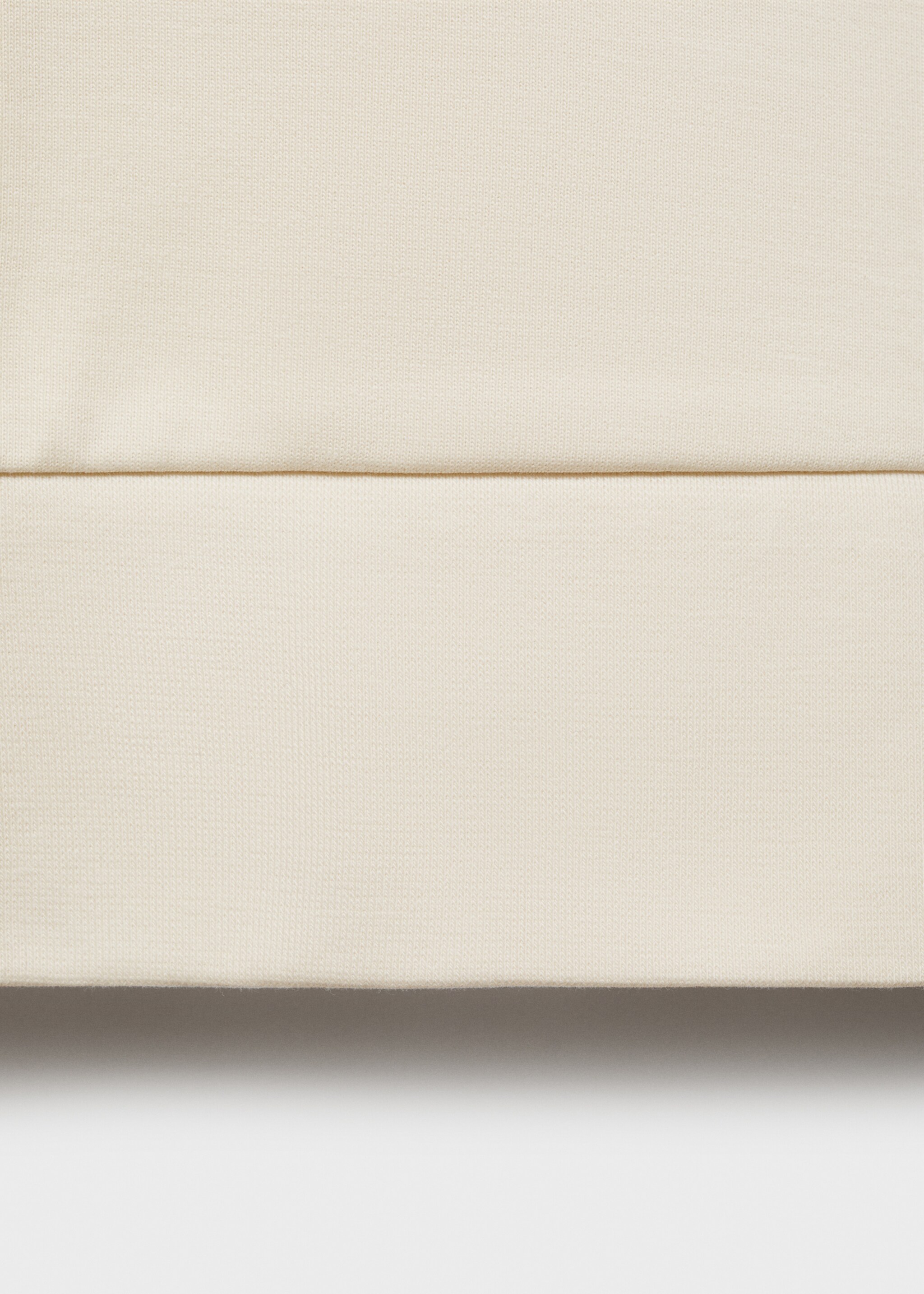 Regular-fit cotton sweatshirt with zip - Details of the article 0, Off White. Ref: 87014412-00.