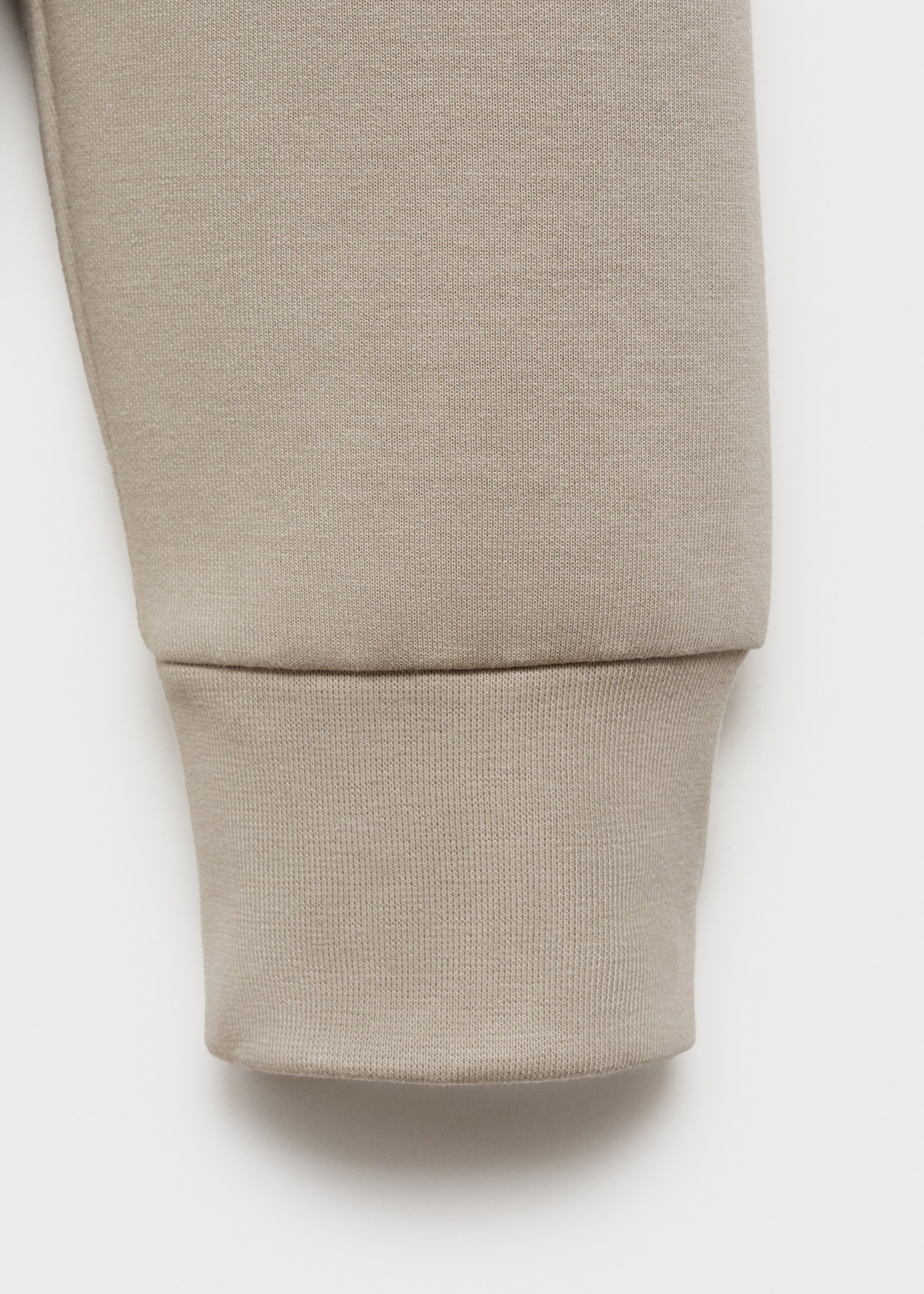 Regular-fit cotton sweatshirt with zip - Details of the article 0, Ice Grey. Ref: 87014412-00.