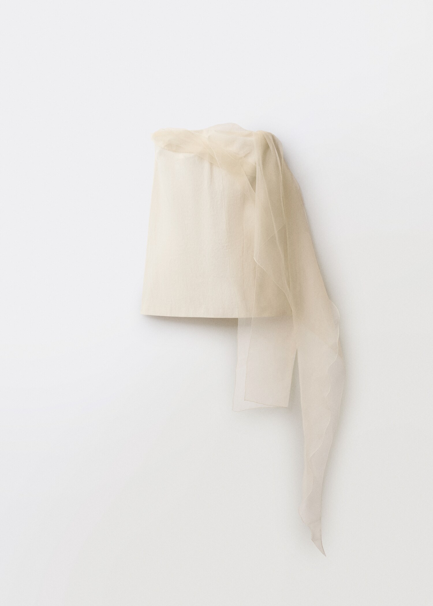 Vestido corto combinado gasa - Artículo sin modelo