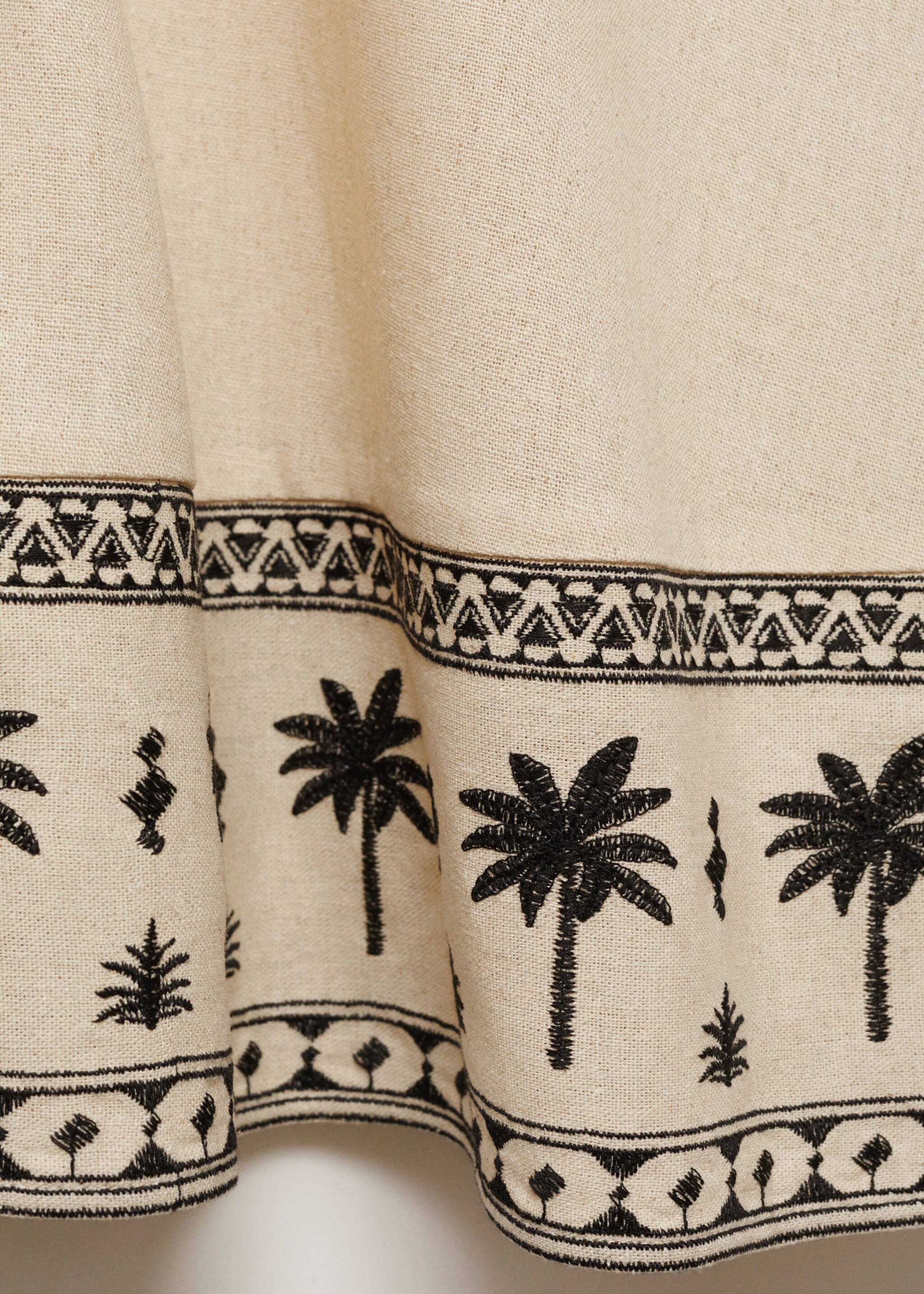 Openwork cotton dress - Details of the article 0, Beige. Ref: 87014780-00.