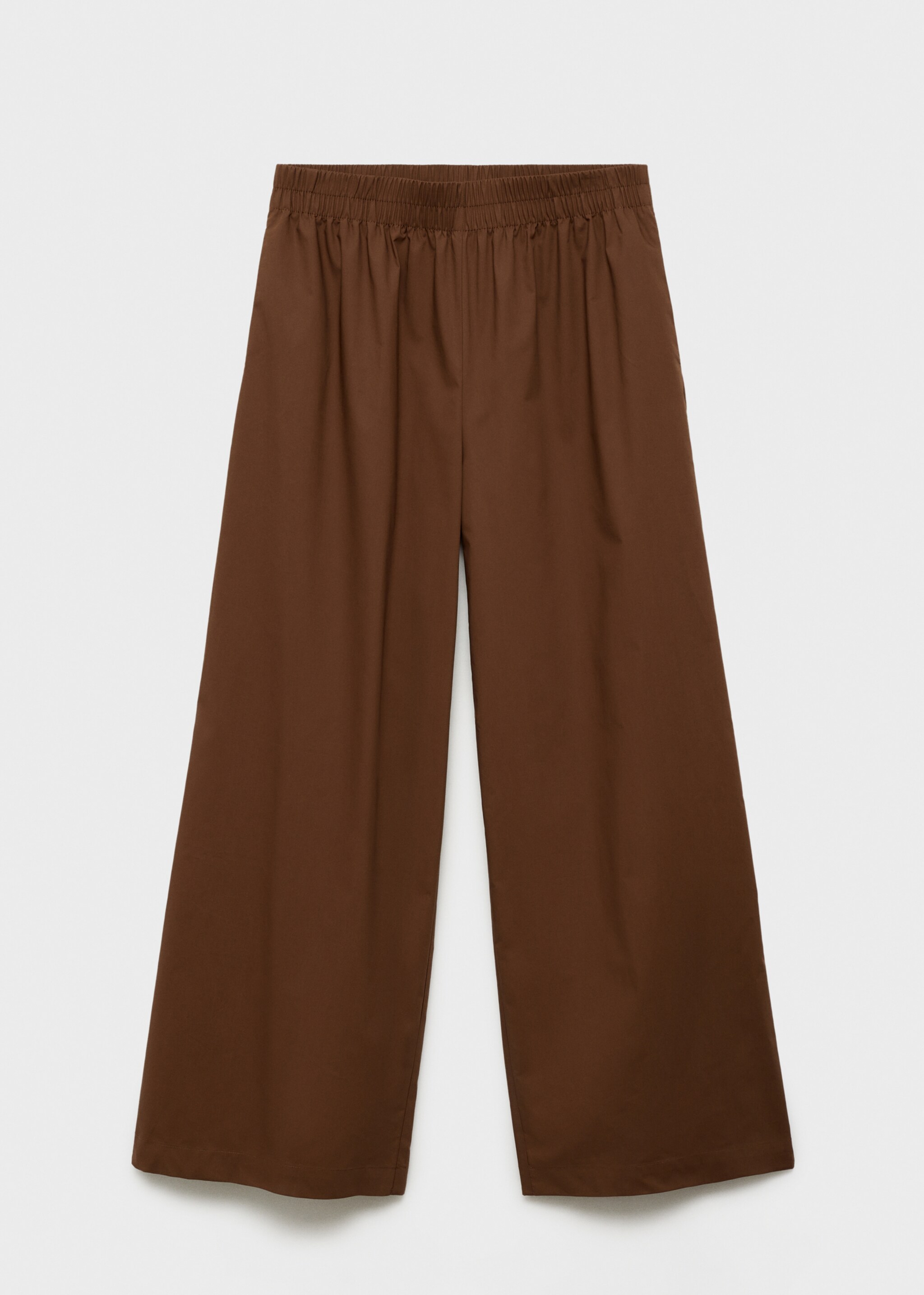 Cotton culotte trousers - Article without model, Brown. Ref: 87014787-00.